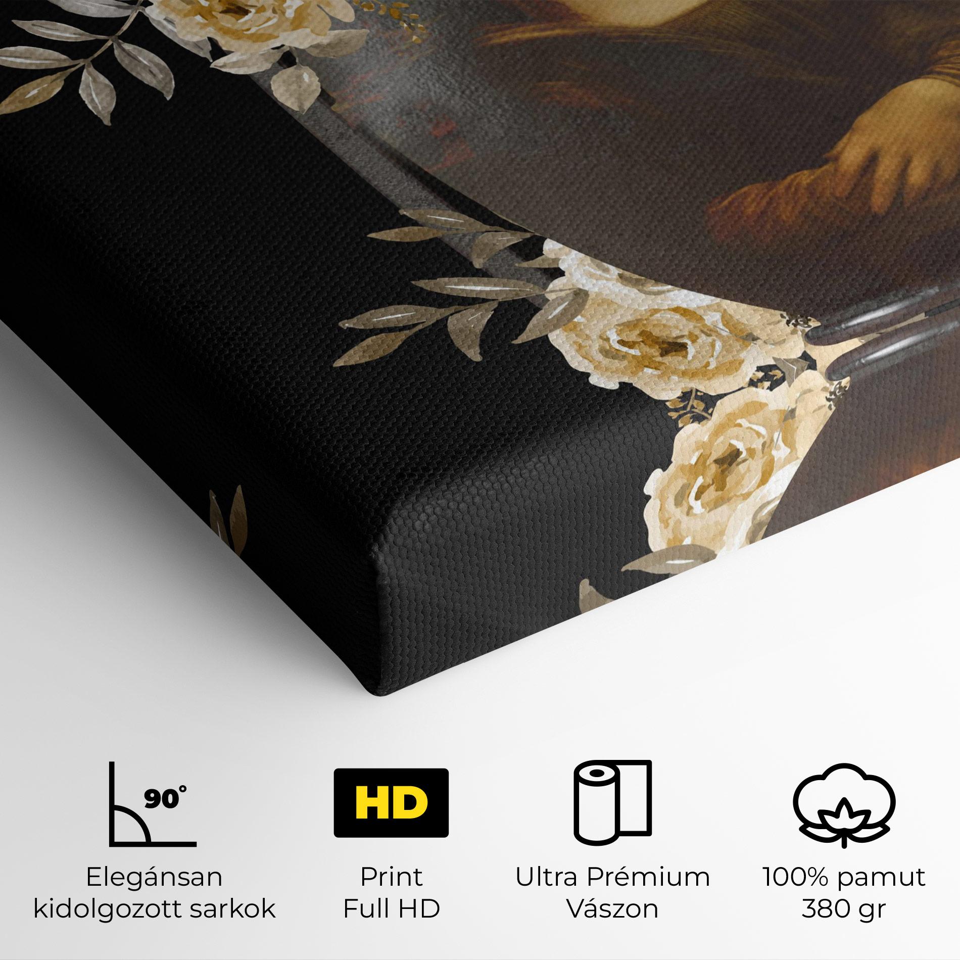 Vászonkép Monalisa Bomb mockup 4