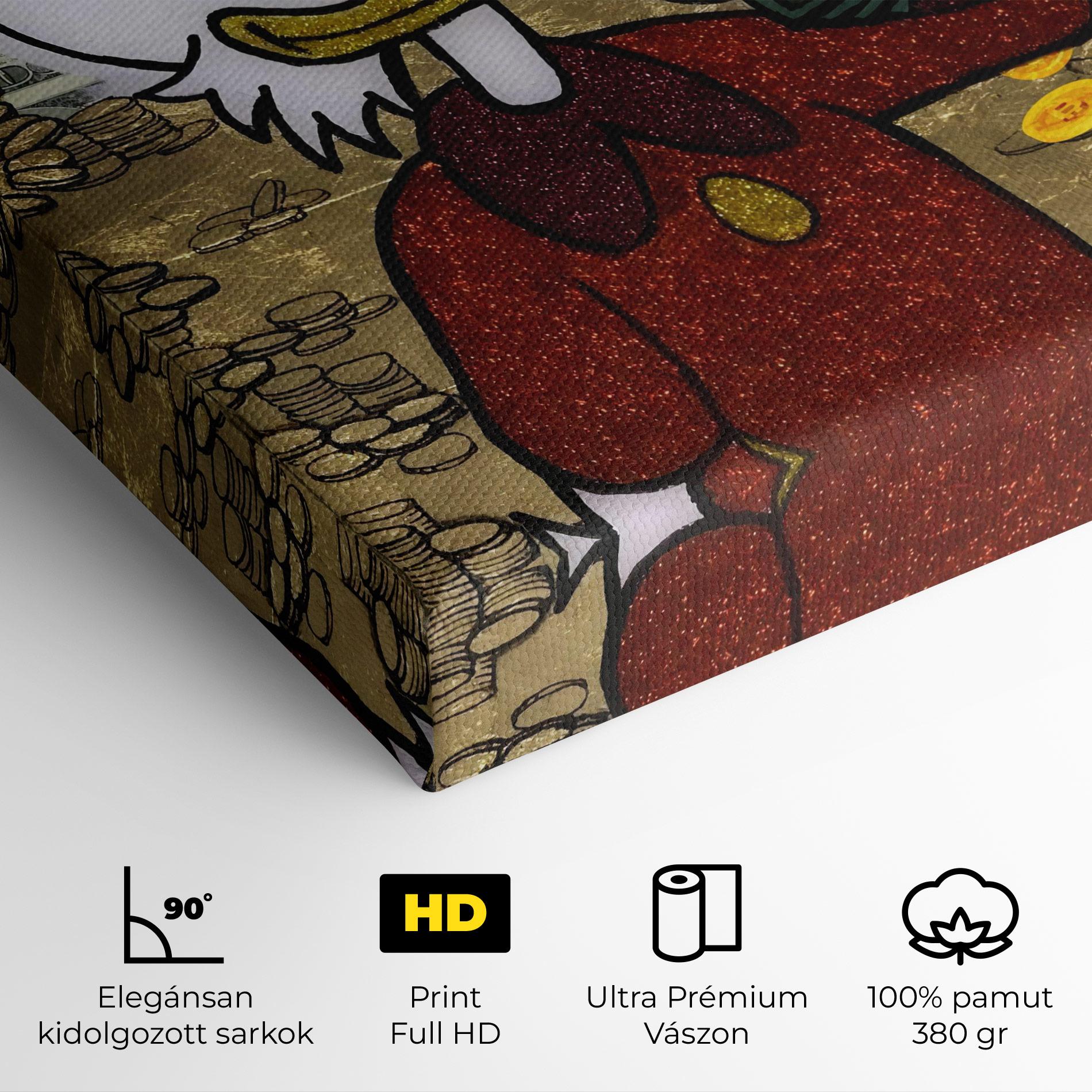 Vászonkép Smell Like Money mockup 4