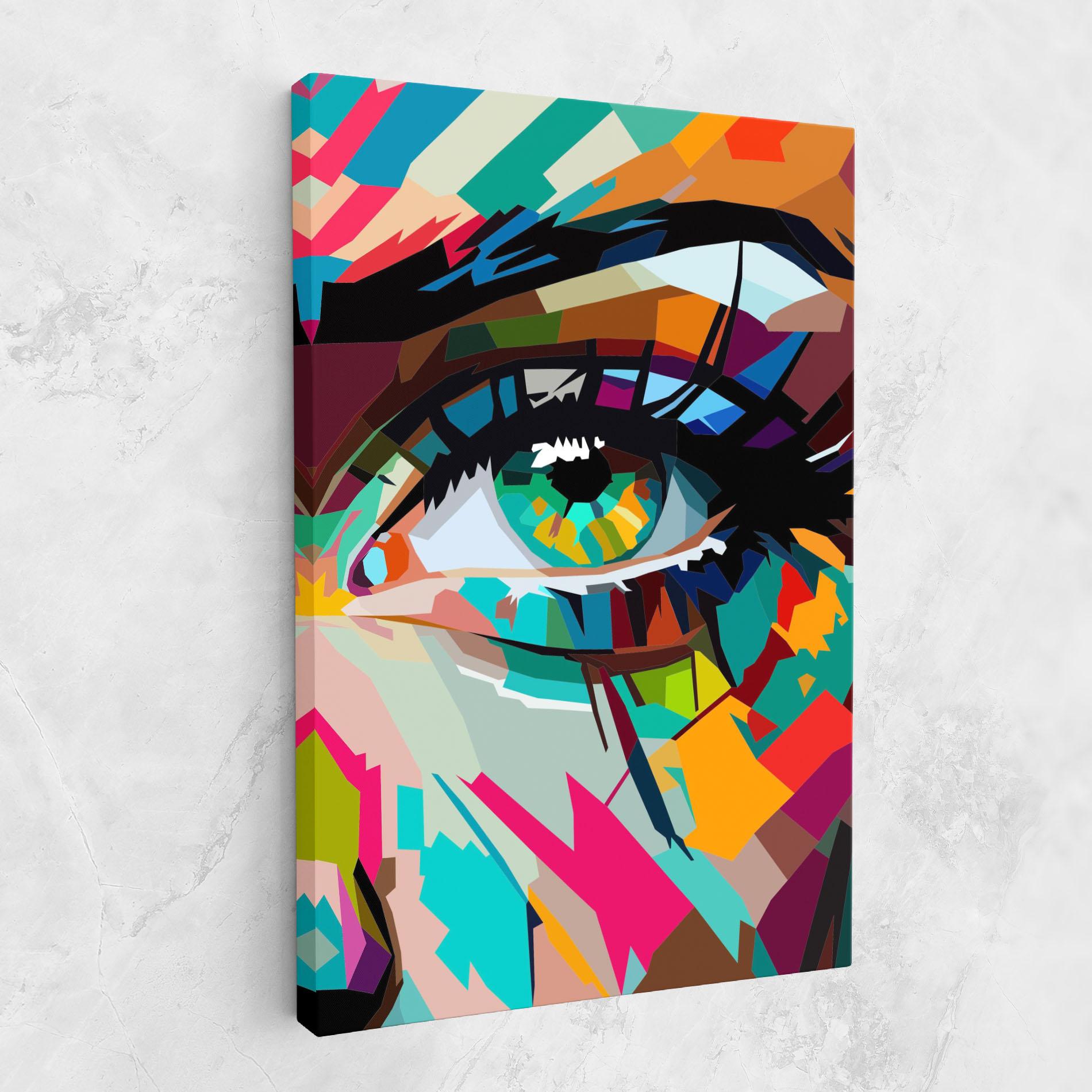 Vászonkép Colorful Eye mockup 1