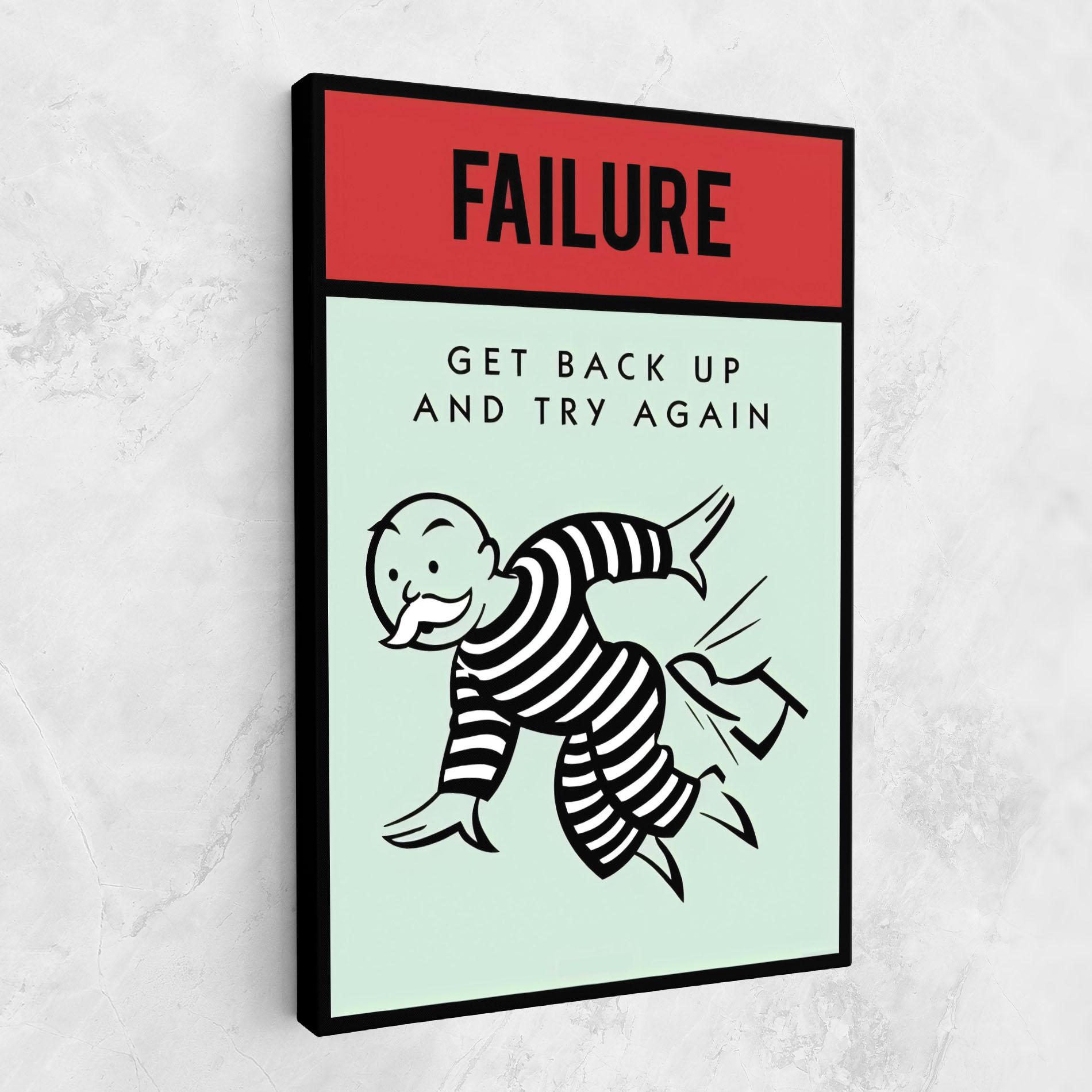 Vászonkép FAILURE mockup 1
