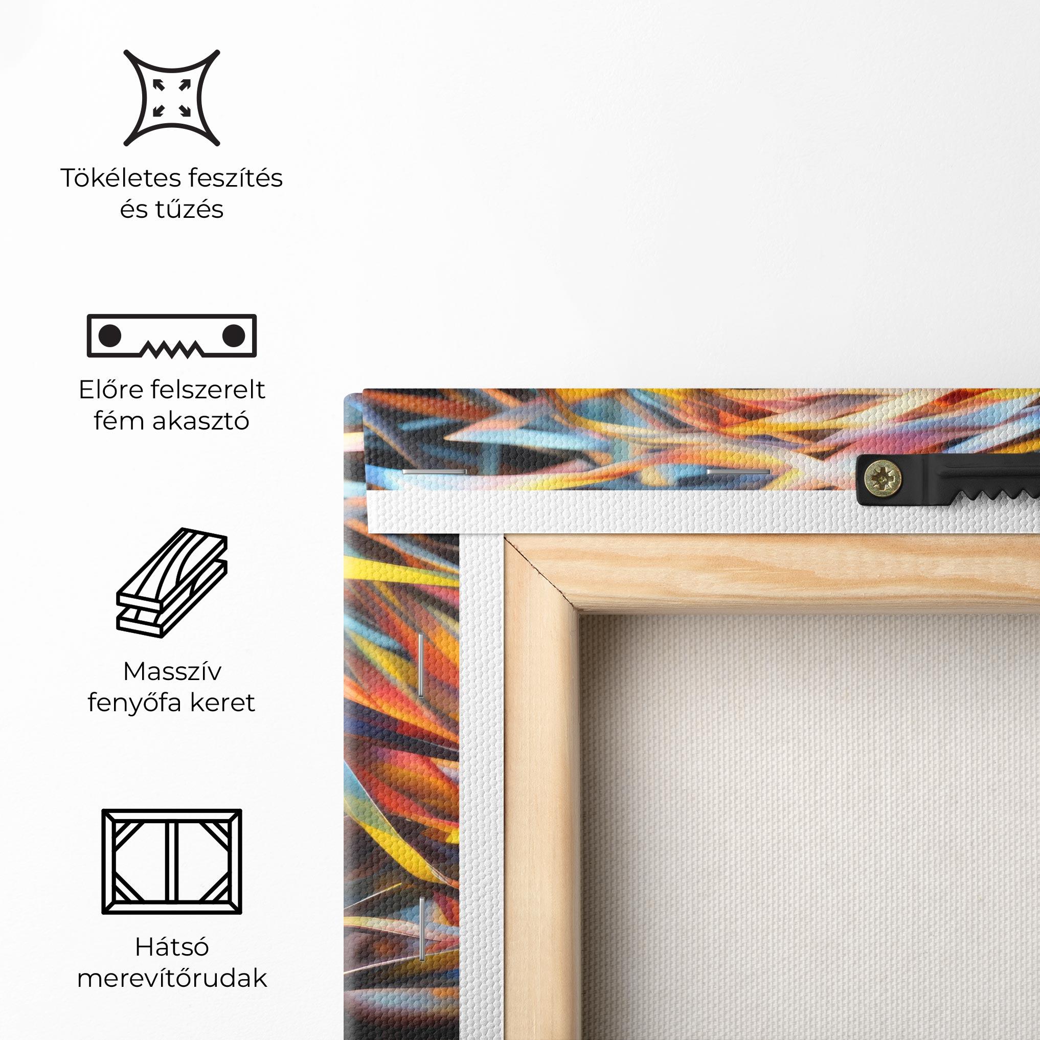 Vászonkép Colorful Ribbons Hair mockup 5