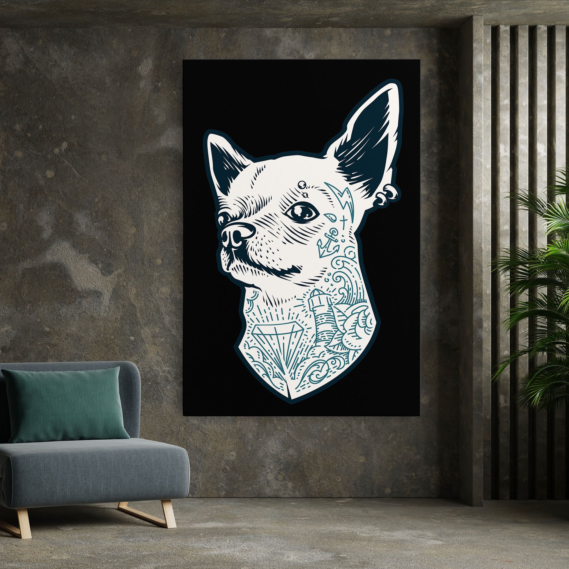Chihuahua Tattoo mockup 7