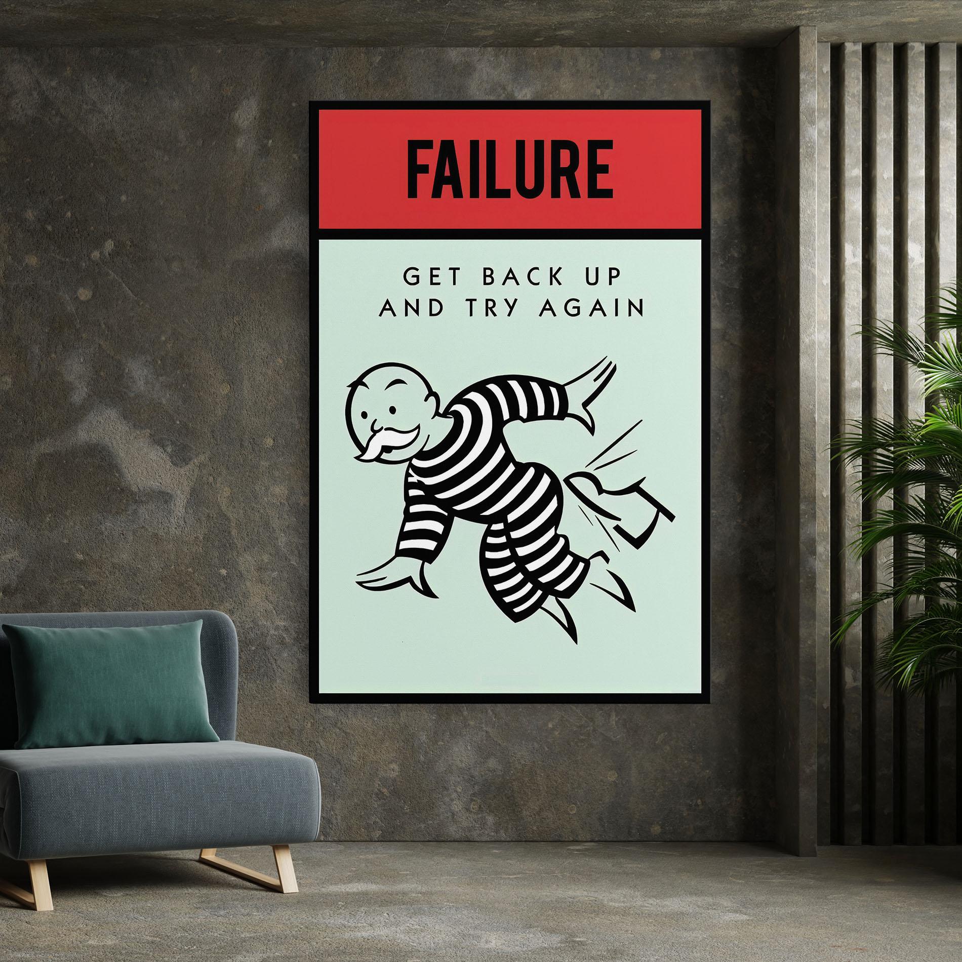 Vászonkép FAILURE mockup 7
