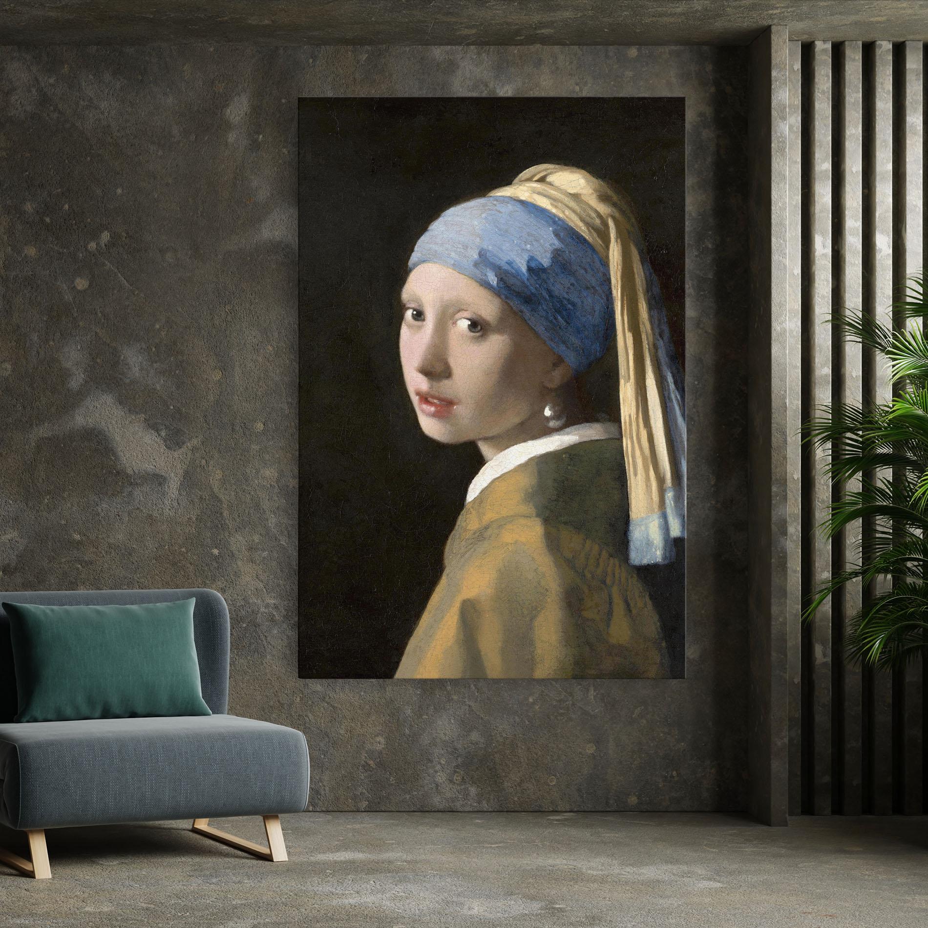 Vászonkép Girl With A Pearl mockup 7