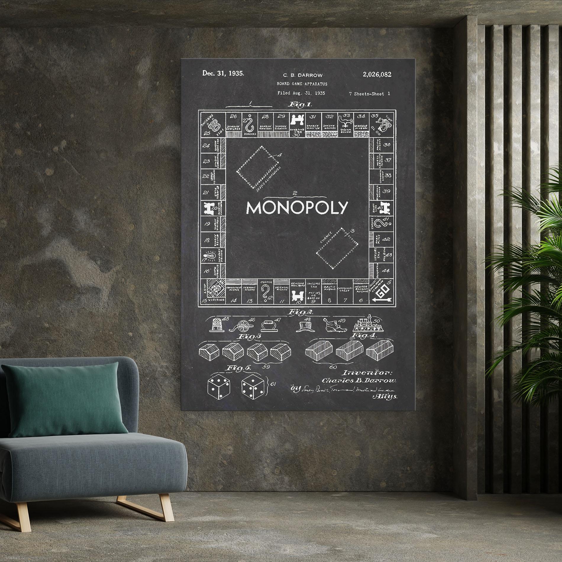 Vászonkép Monopoly Board mockup 7