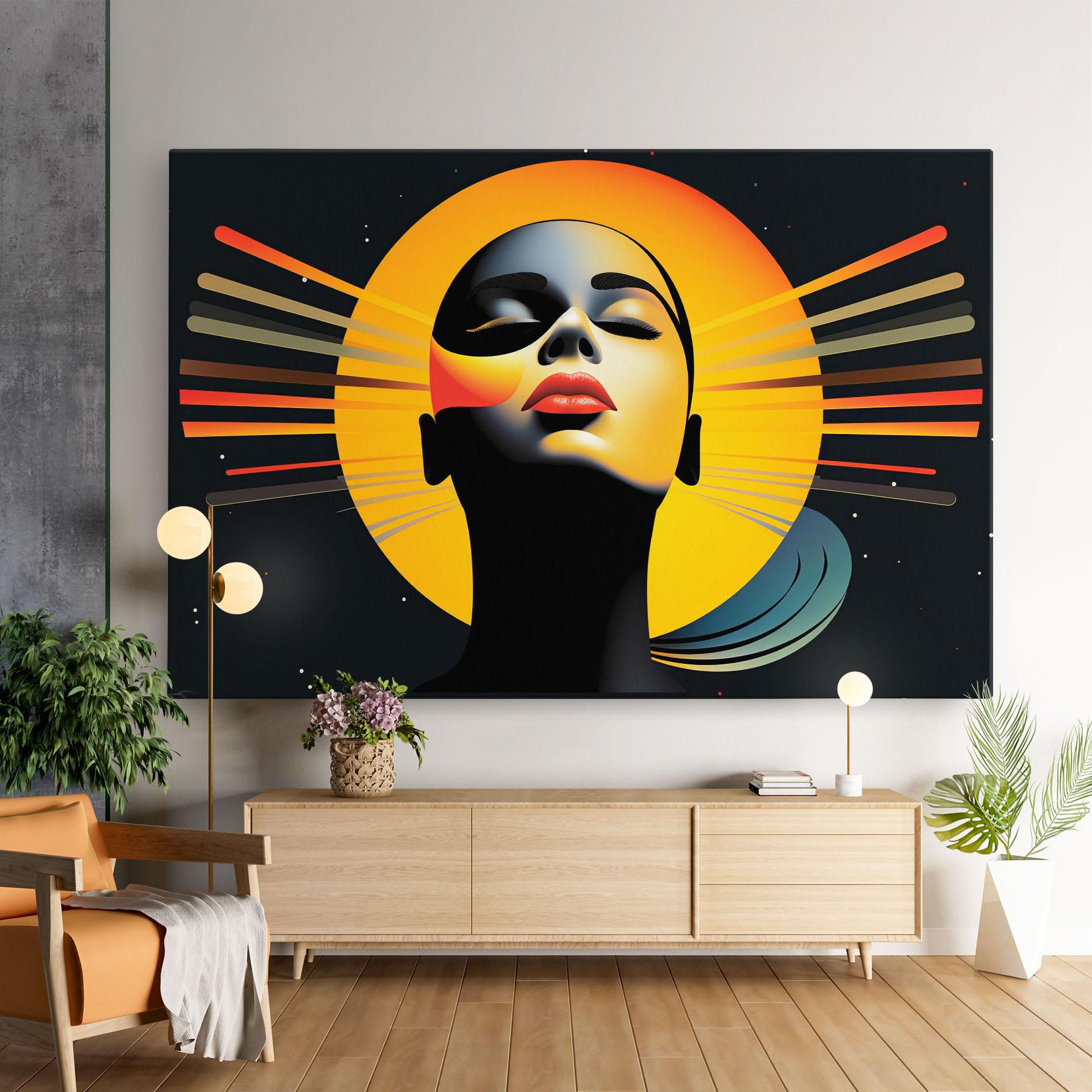 Vászonkép Synthetic Dreamy Profile mockup 9