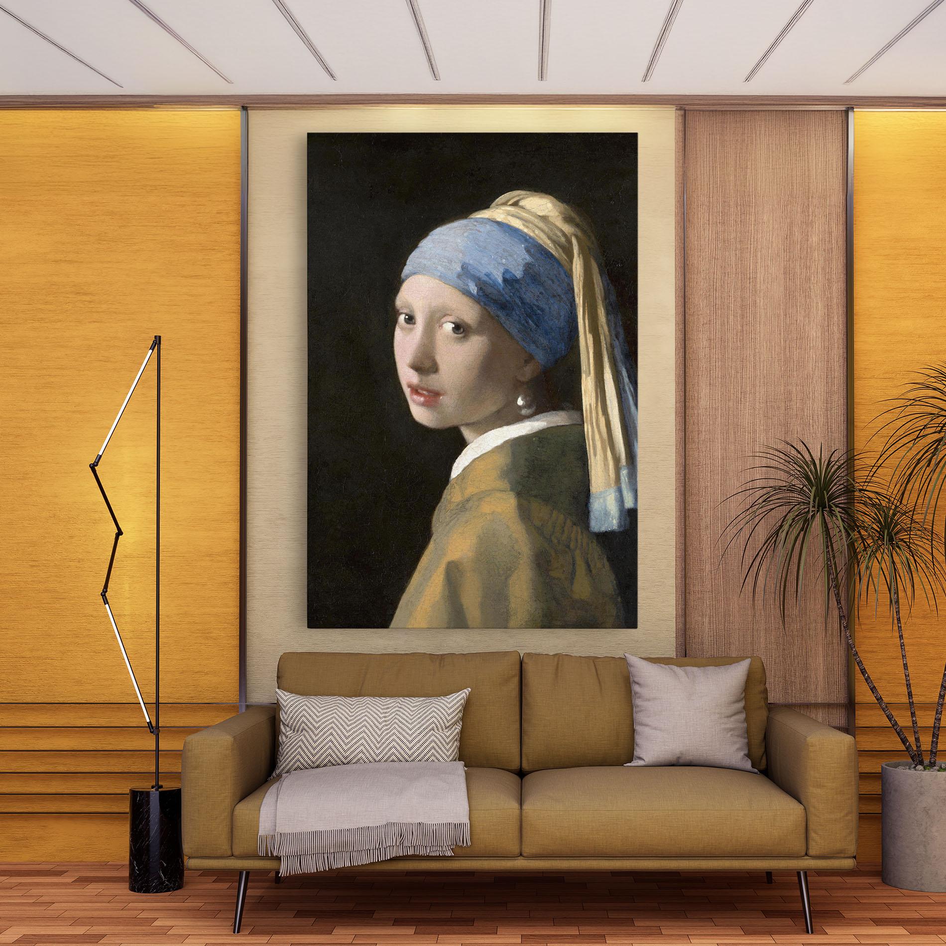 Vászonkép Girl With A Pearl mockup 9