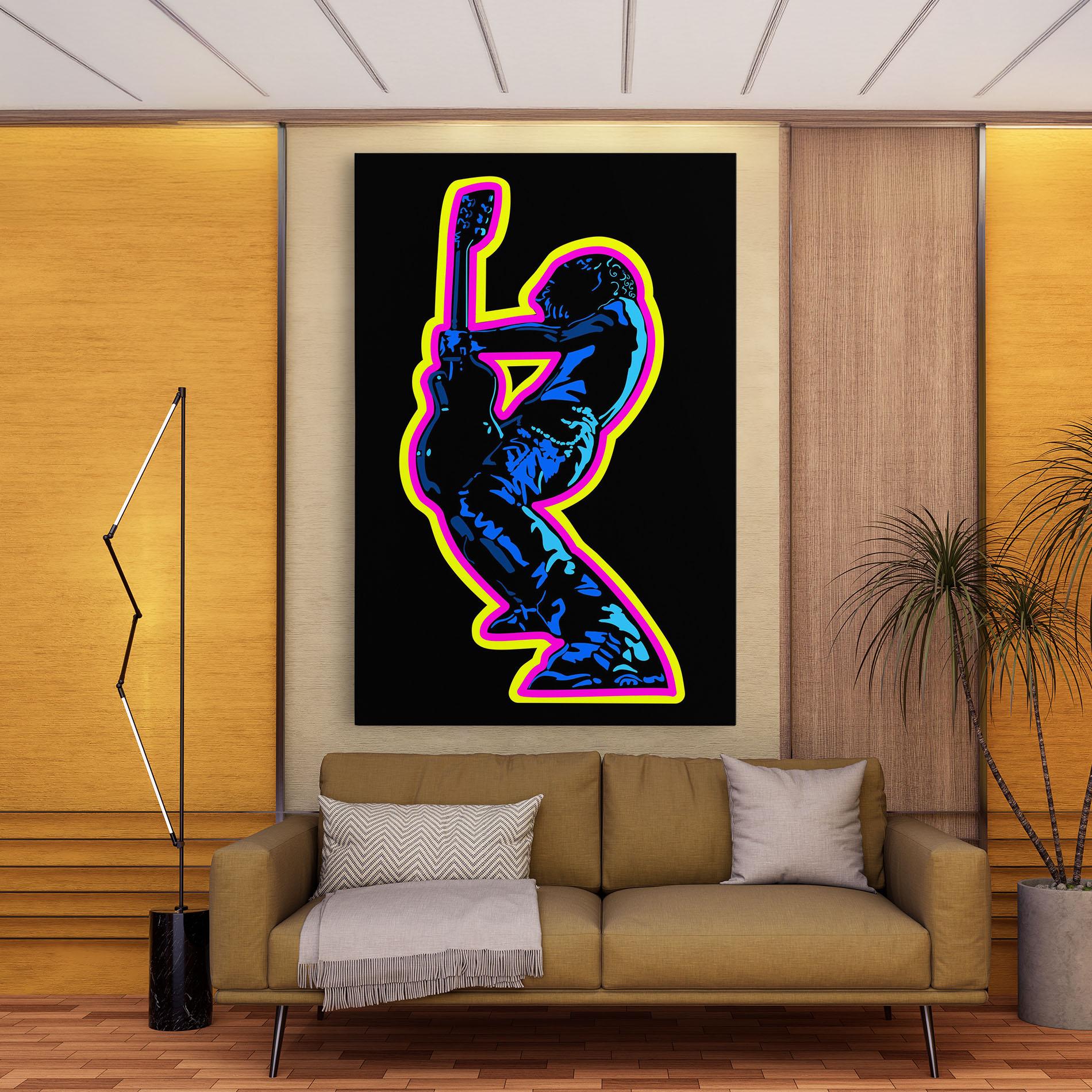 Vászonkép Guitarist Art mockup 9