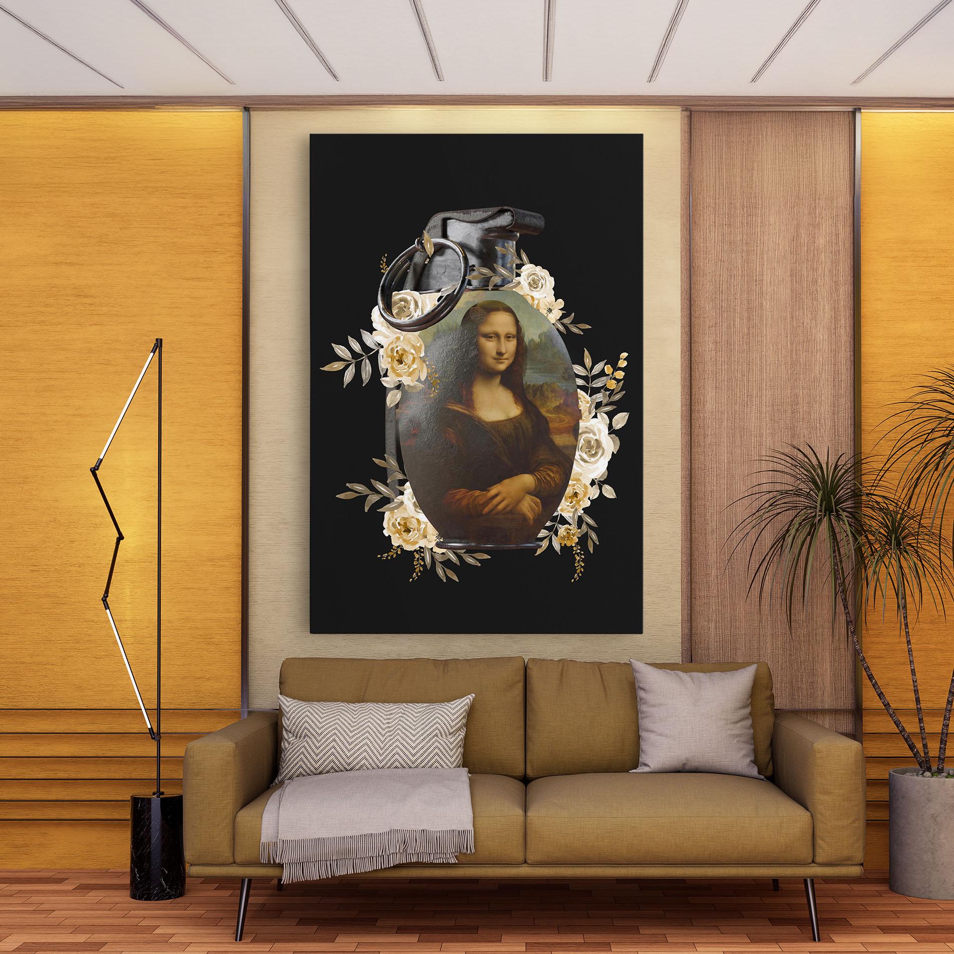 Vászonkép Monalisa Bomb mockup 9