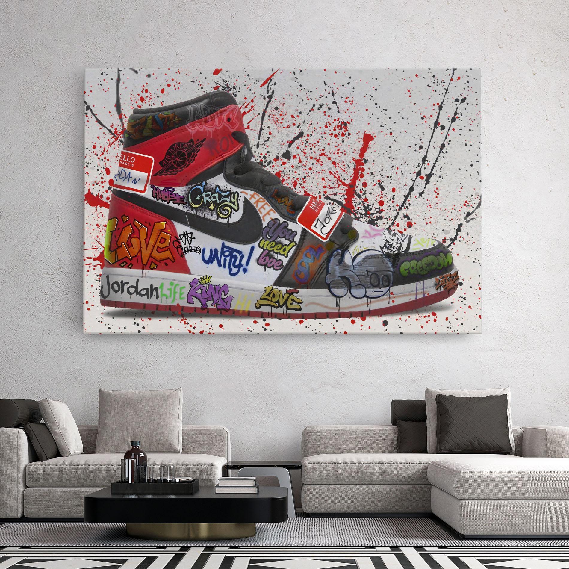 Vászonkép Jordan Drip mockup 2