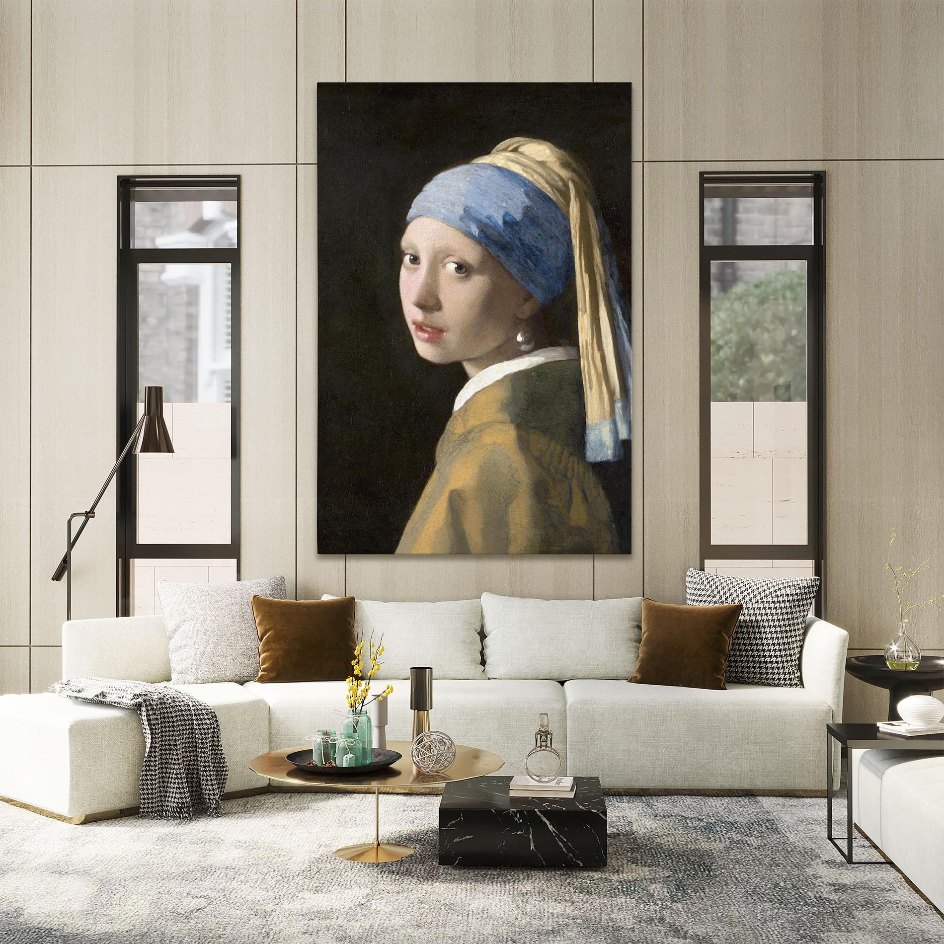 Vászonkép Girl With A Pearl mockup 2