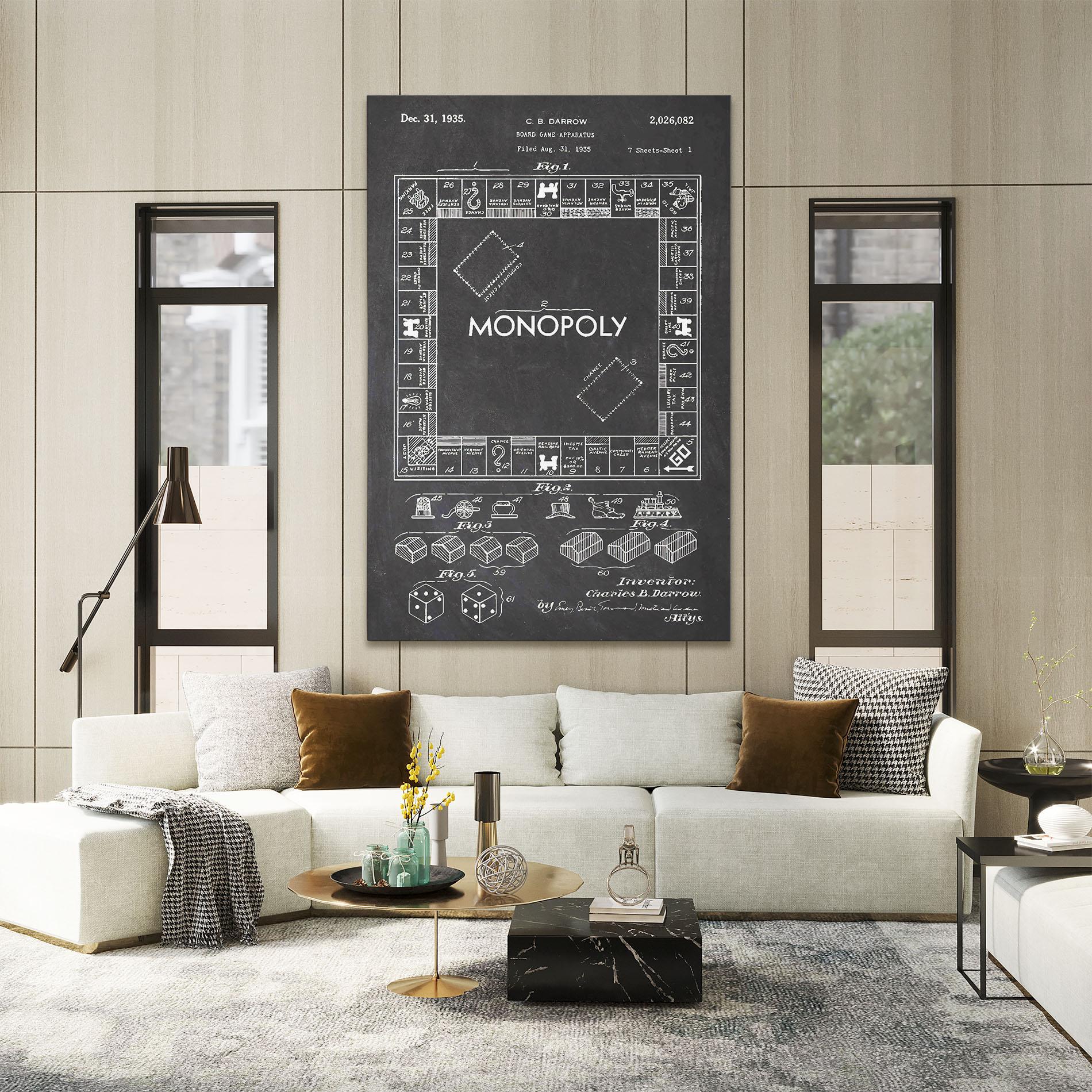 Vászonkép Monopoly Board mockup 2