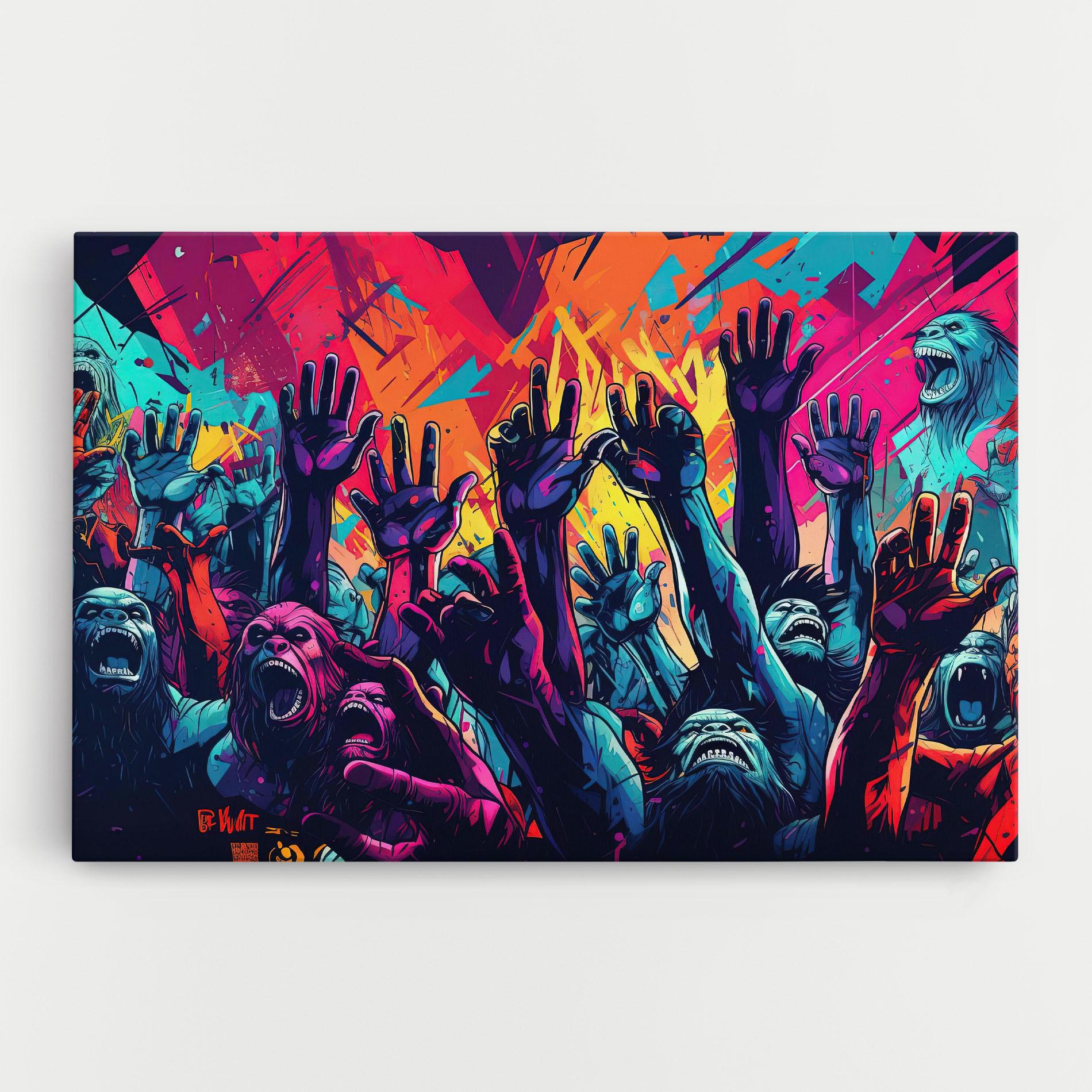 Vászonkép Graffiti Animals mockup 0