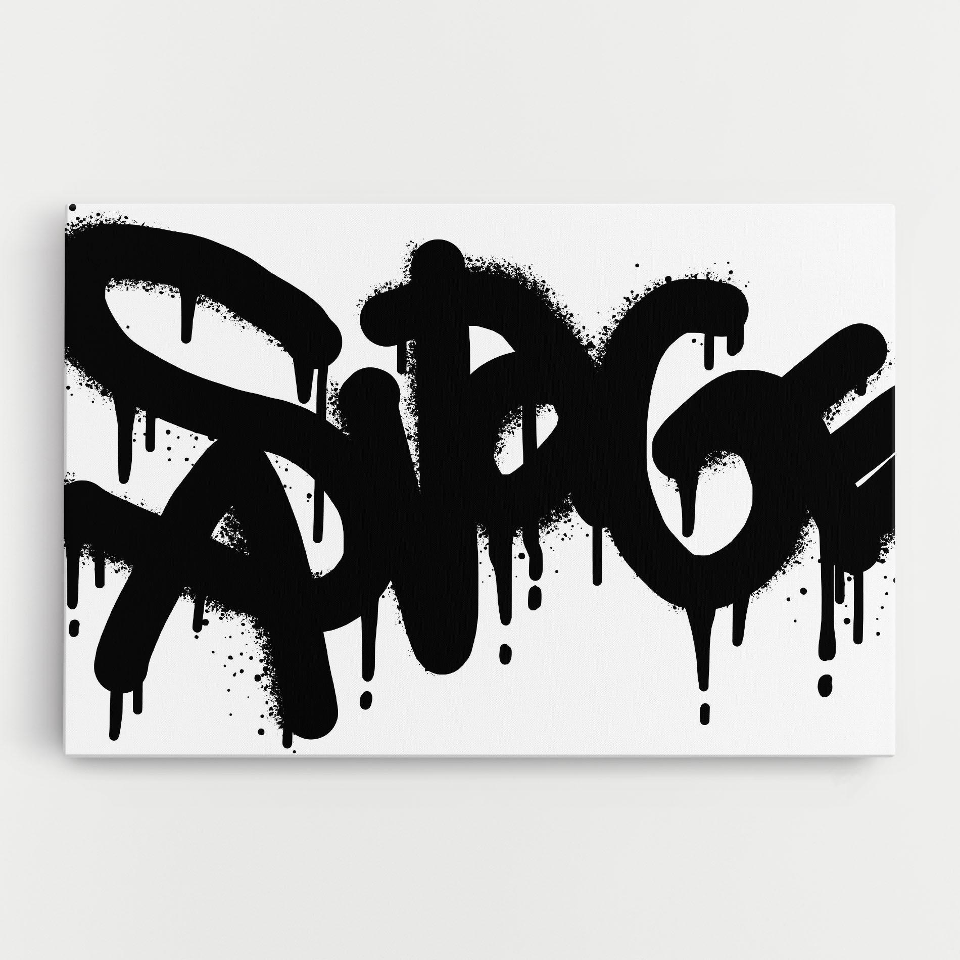 Vászonkép Graffiti Savage mockup 0