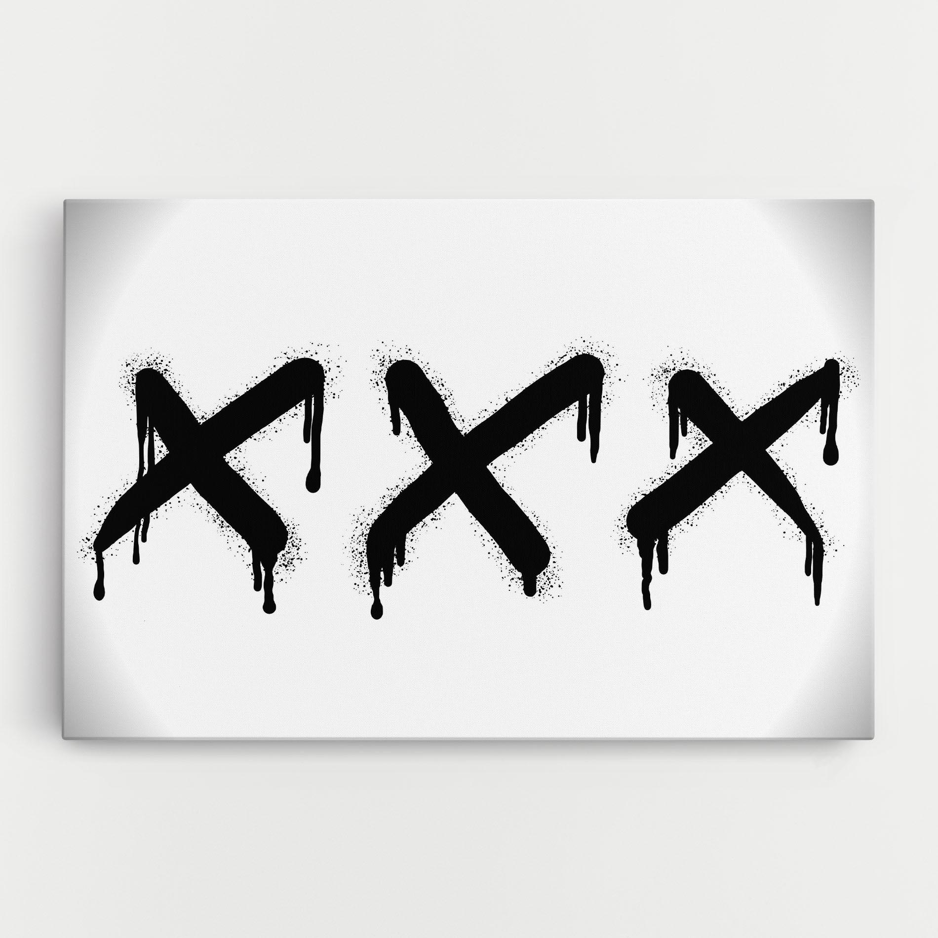 Vászonkép Grafiti X Spray mockup 0