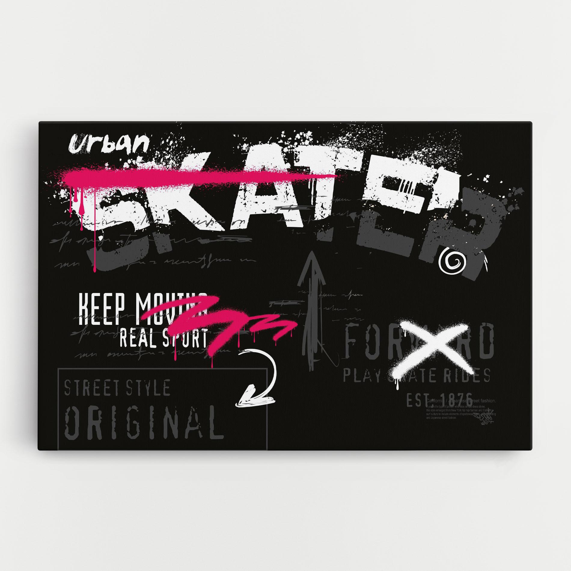 Vászonkép Skater Spray mockup 0