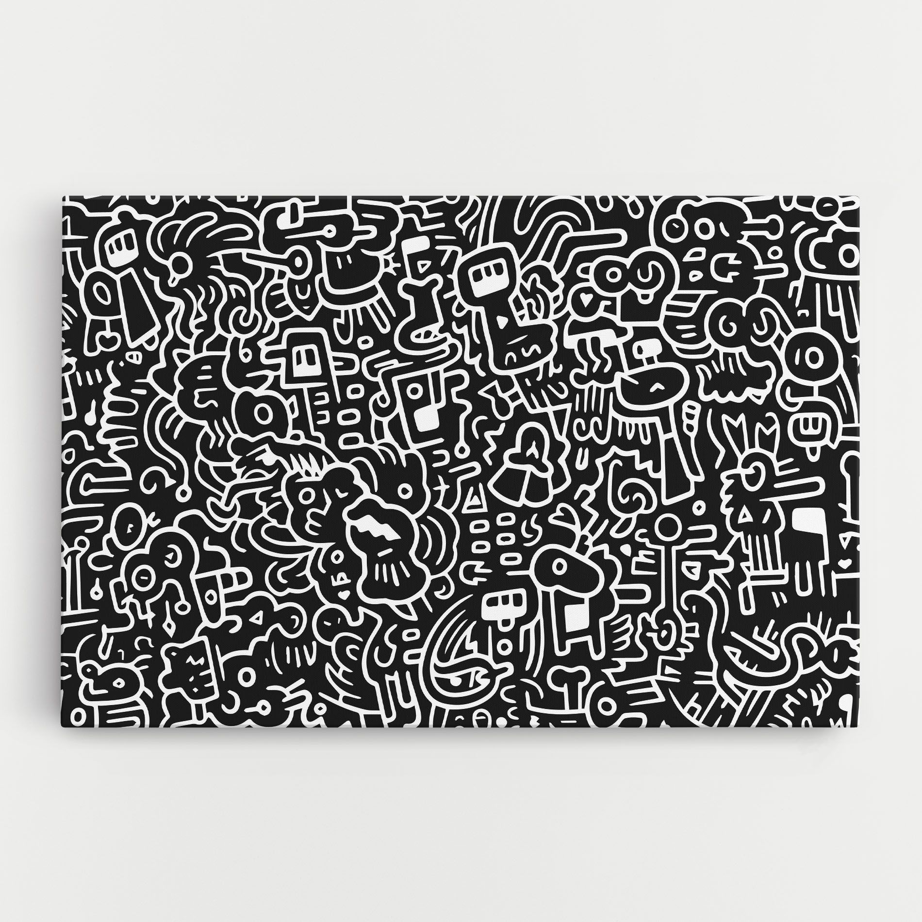 White Line Doodle mockup 0