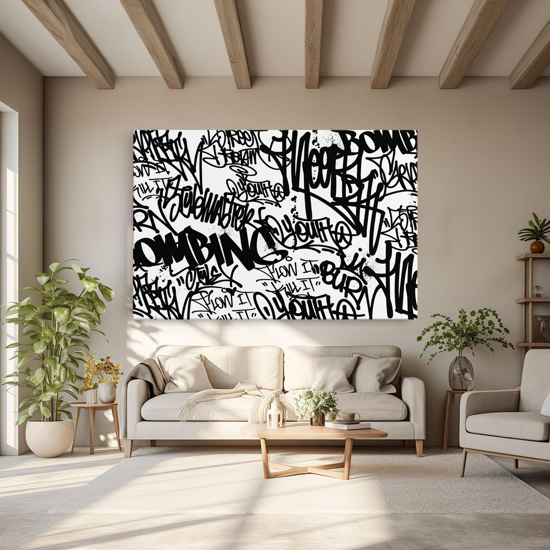 Vászonkép Black Tags mockup 6