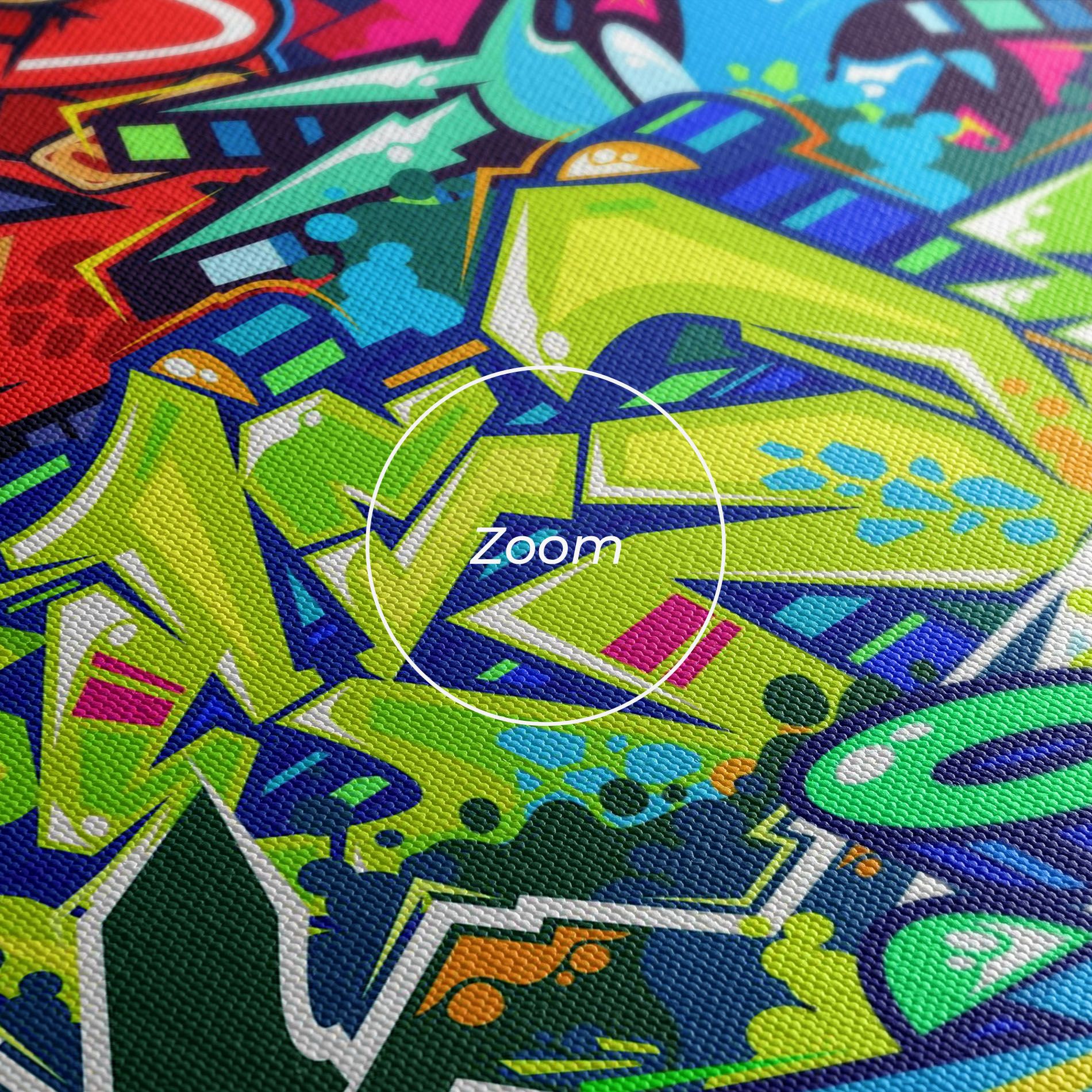 Colorful Graffiti mockup 3