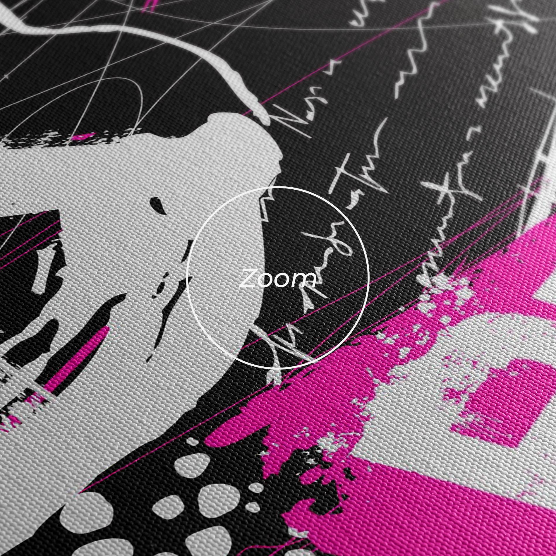 Vászonkép Graffiti Pink Peace mockup 3