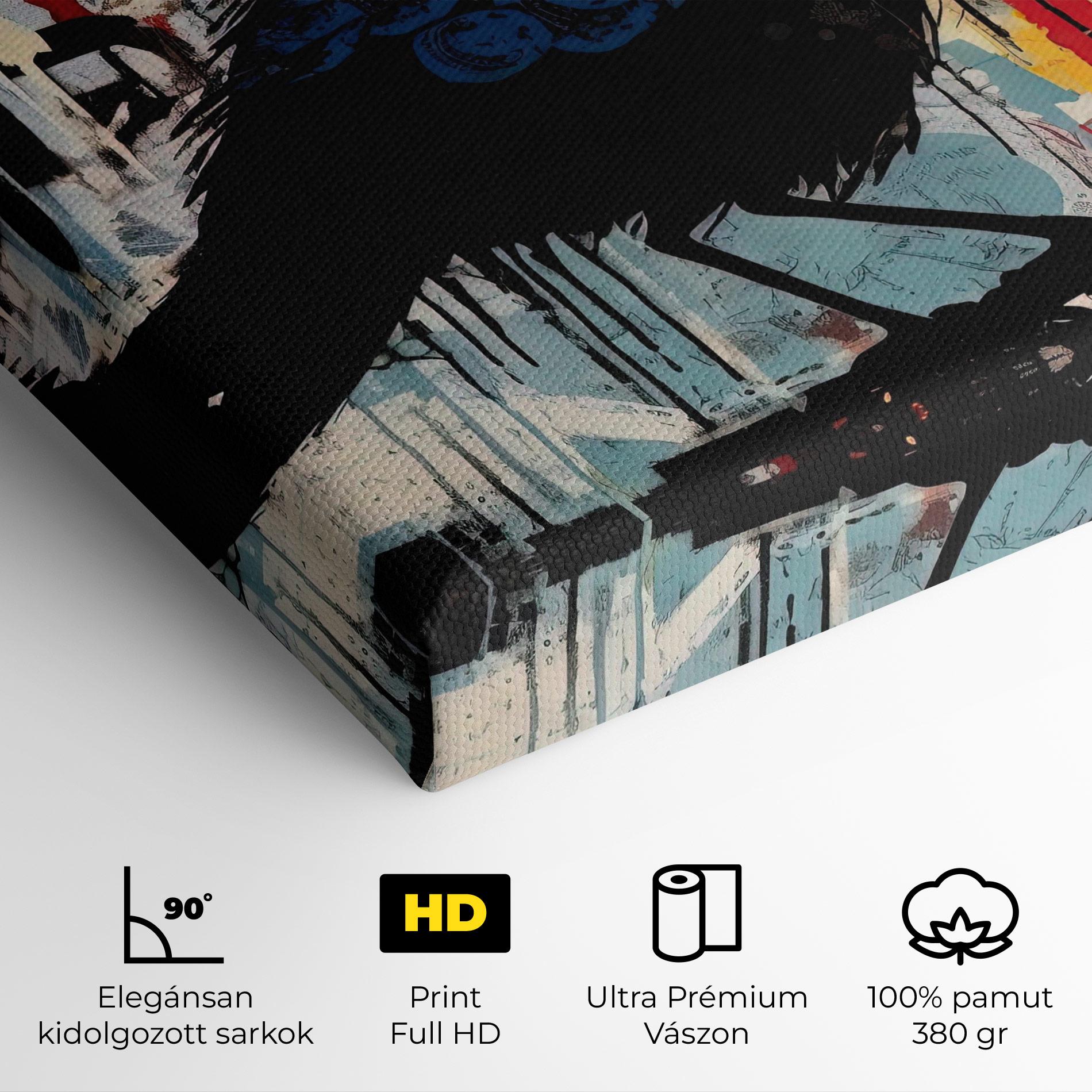 Vászonkép Bird Old Doodle mockup 4