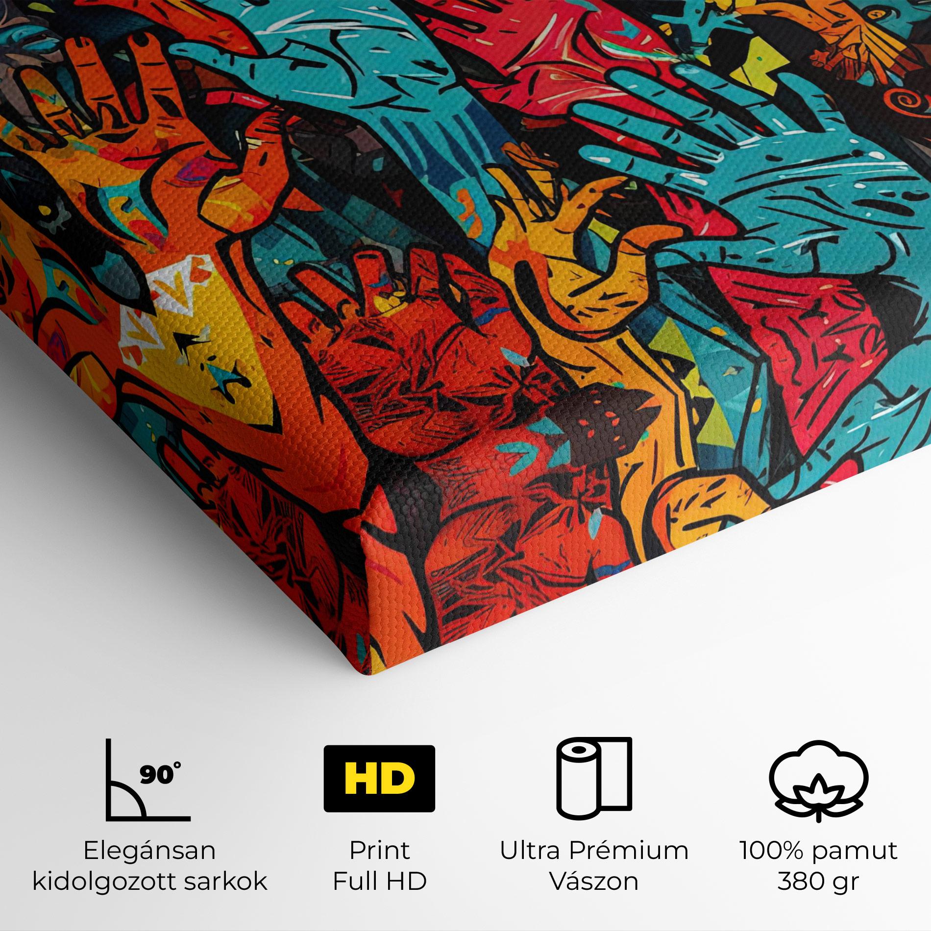 Vászonkép Colorful Hands mockup 4