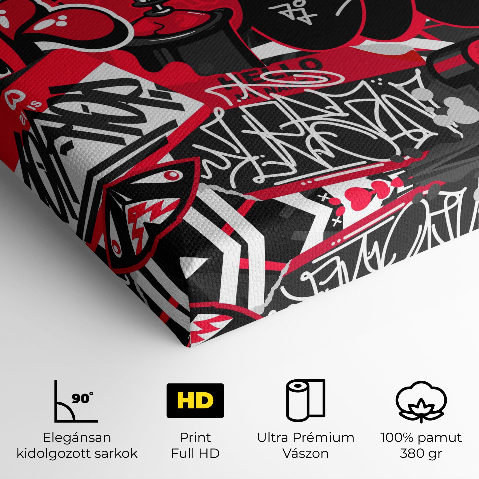 Vászonkép Hip Hop Graffiti mockup 4
