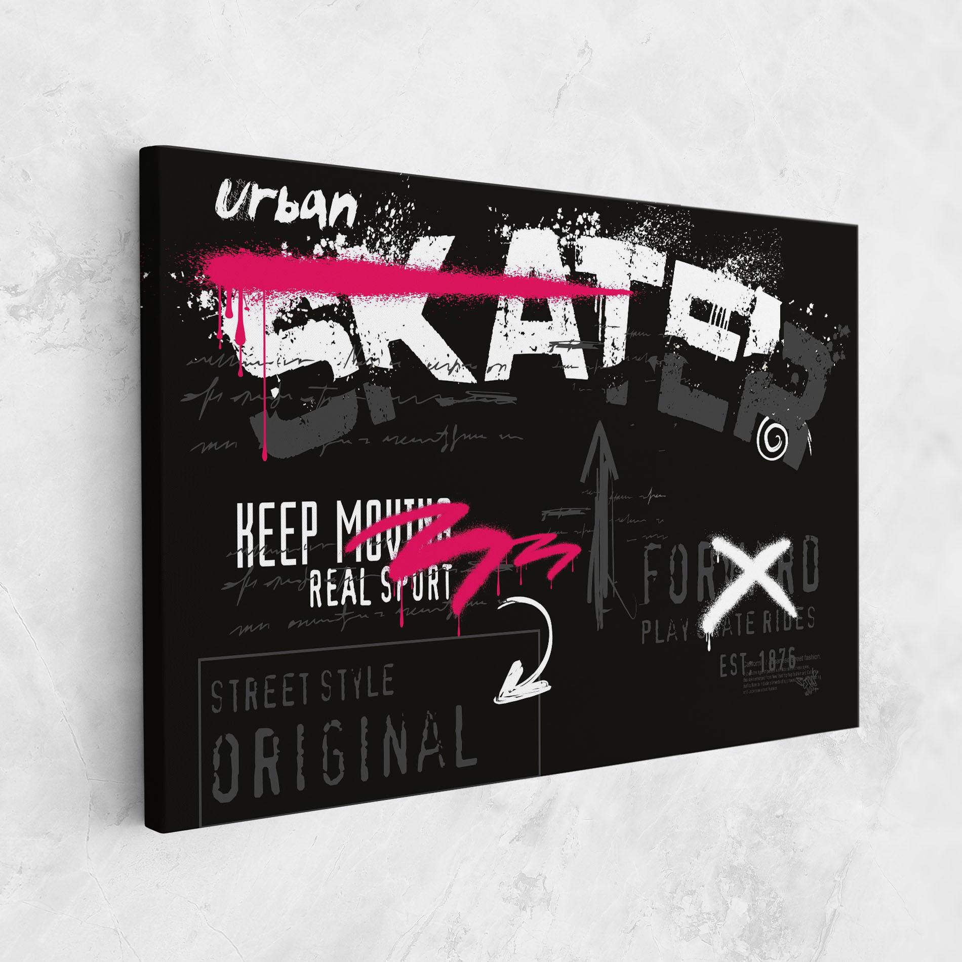 Vászonkép Skater Spray mockup 1