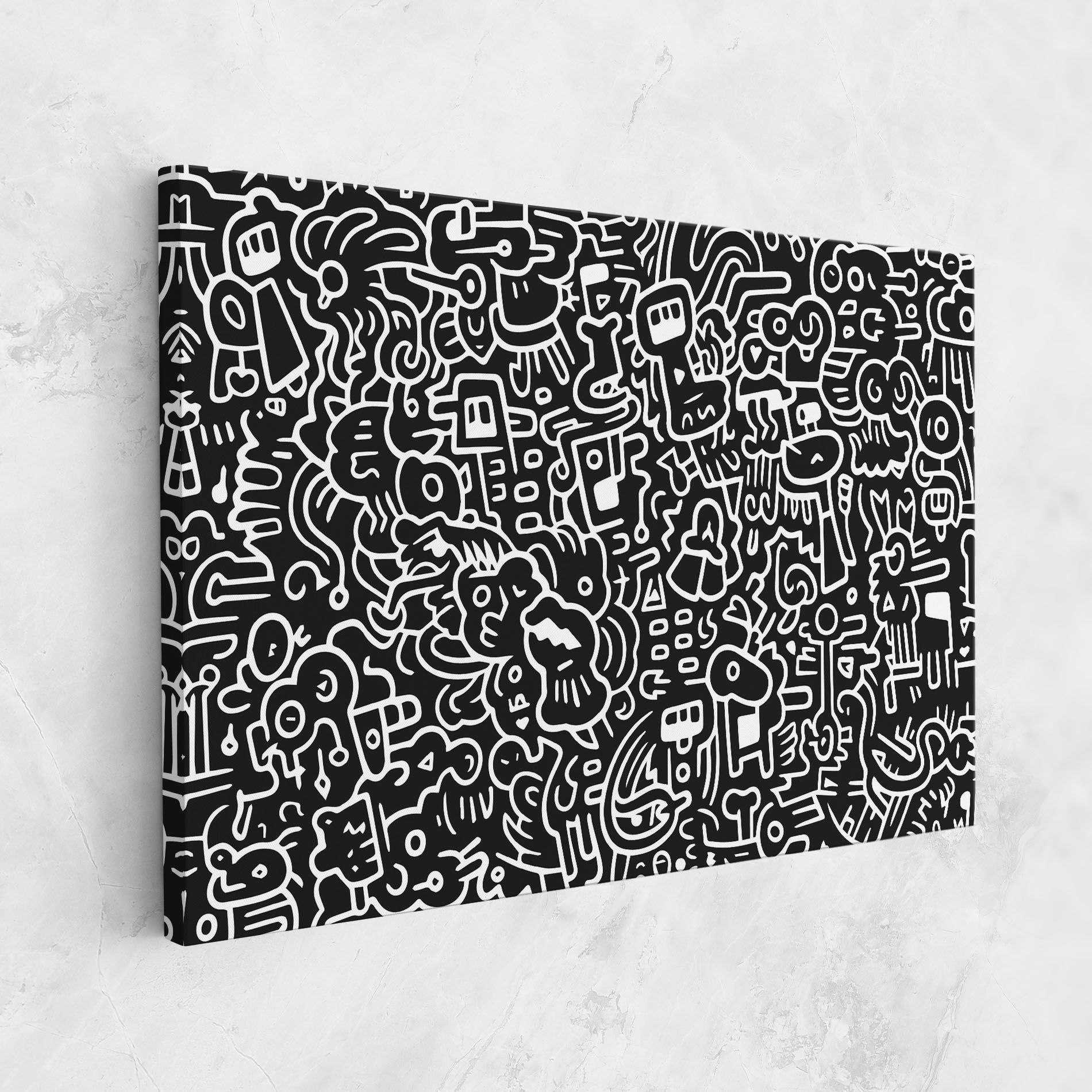 White Line Doodle mockup 1