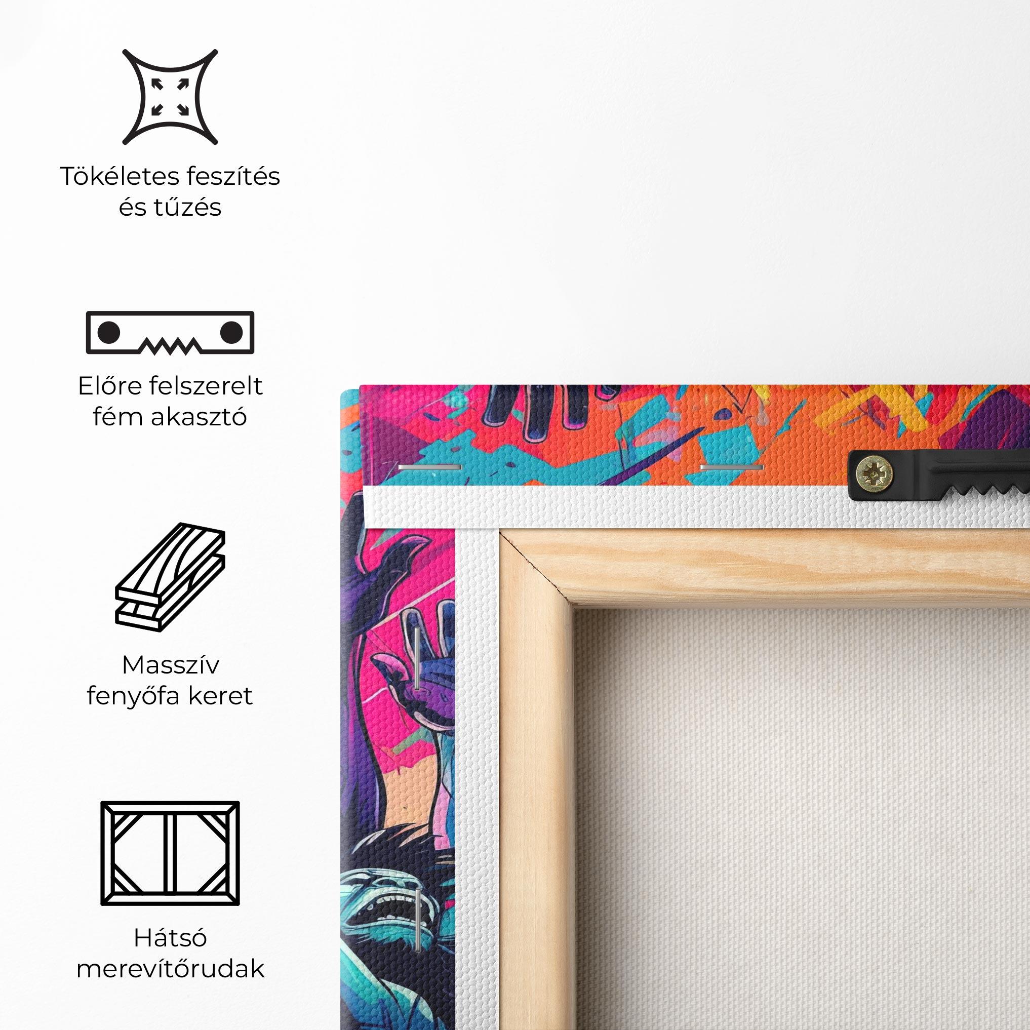 Vászonkép Graffiti Animals mockup 5