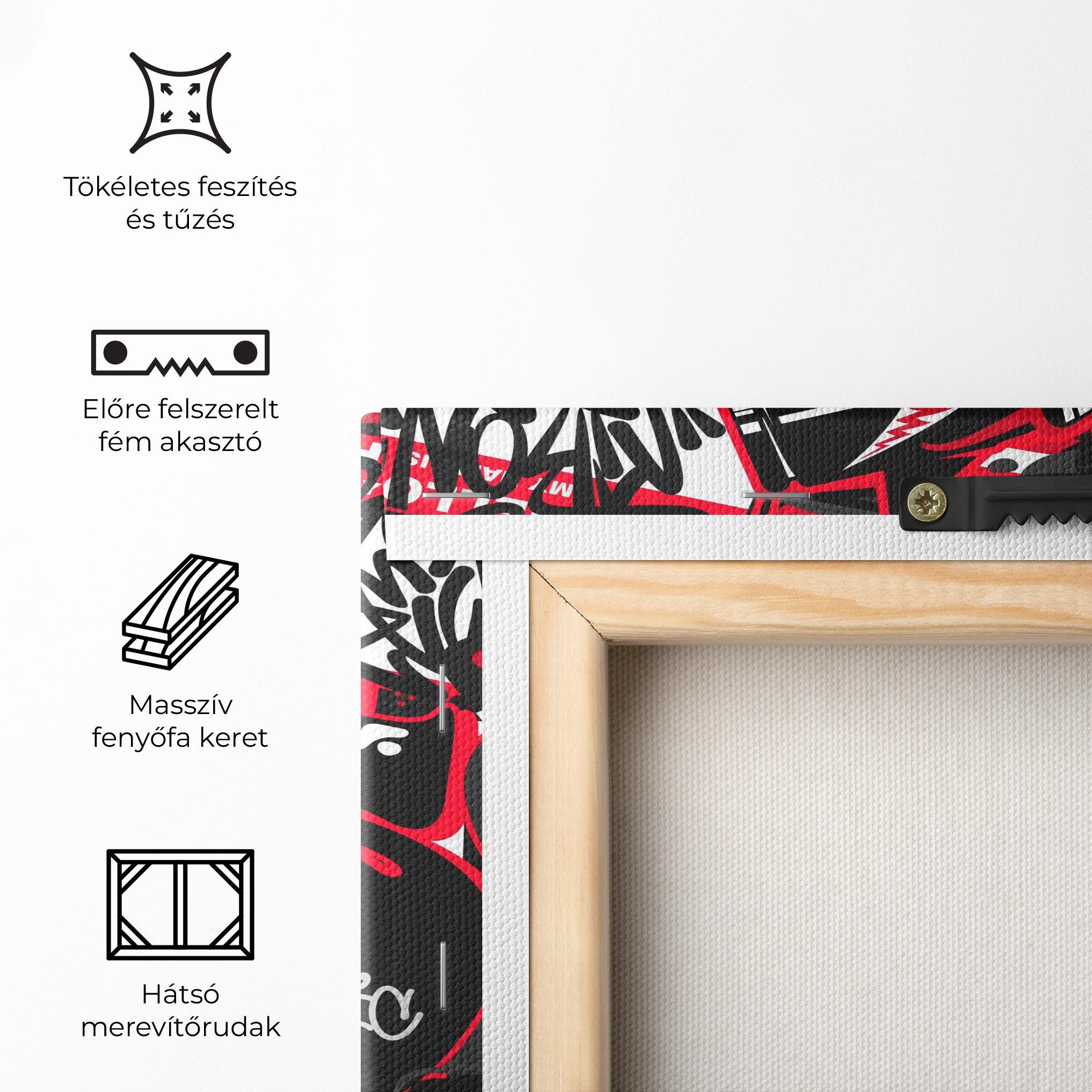 Vászonkép Hip Hop Graffiti mockup 5