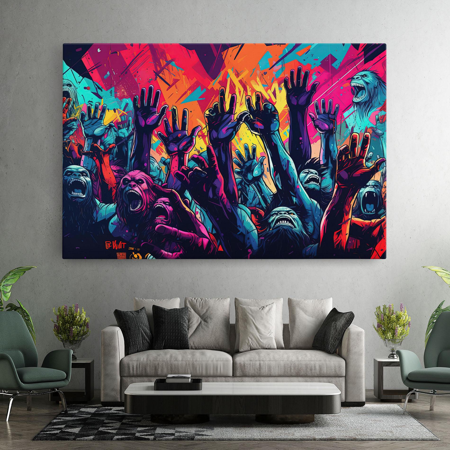 Vászonkép Graffiti Animals mockup 7