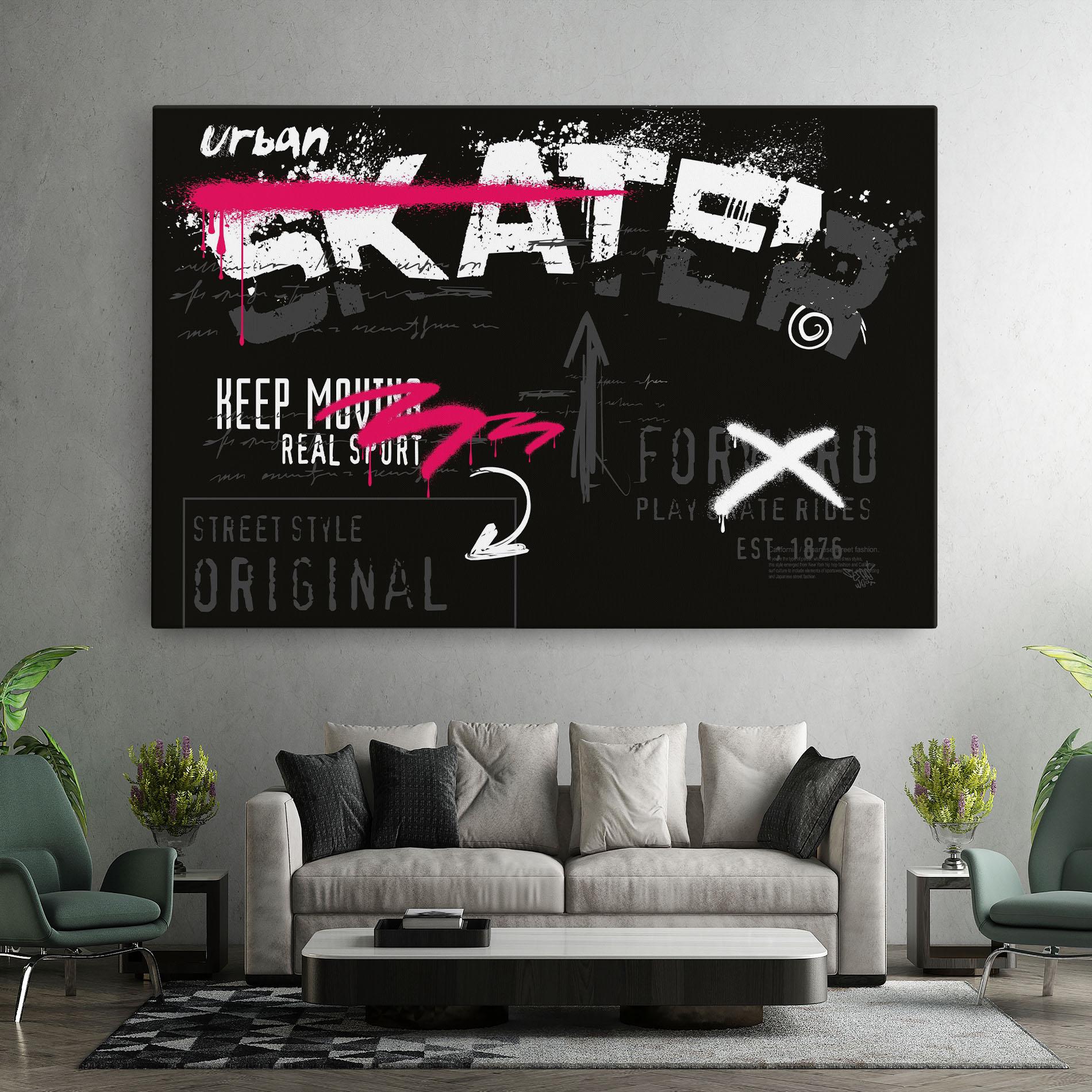 Vászonkép Skater Spray mockup 7