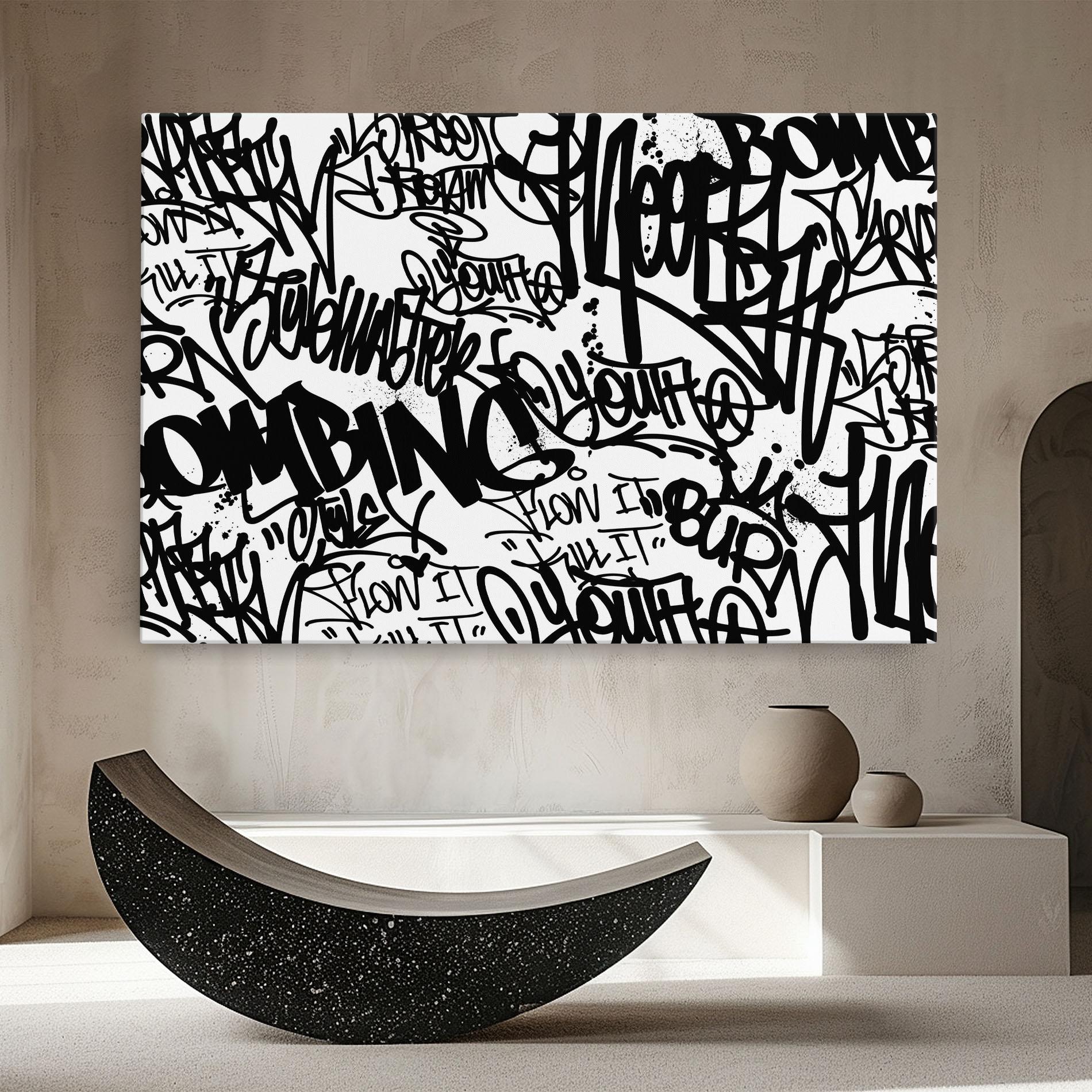 Vászonkép Black Tags mockup 8