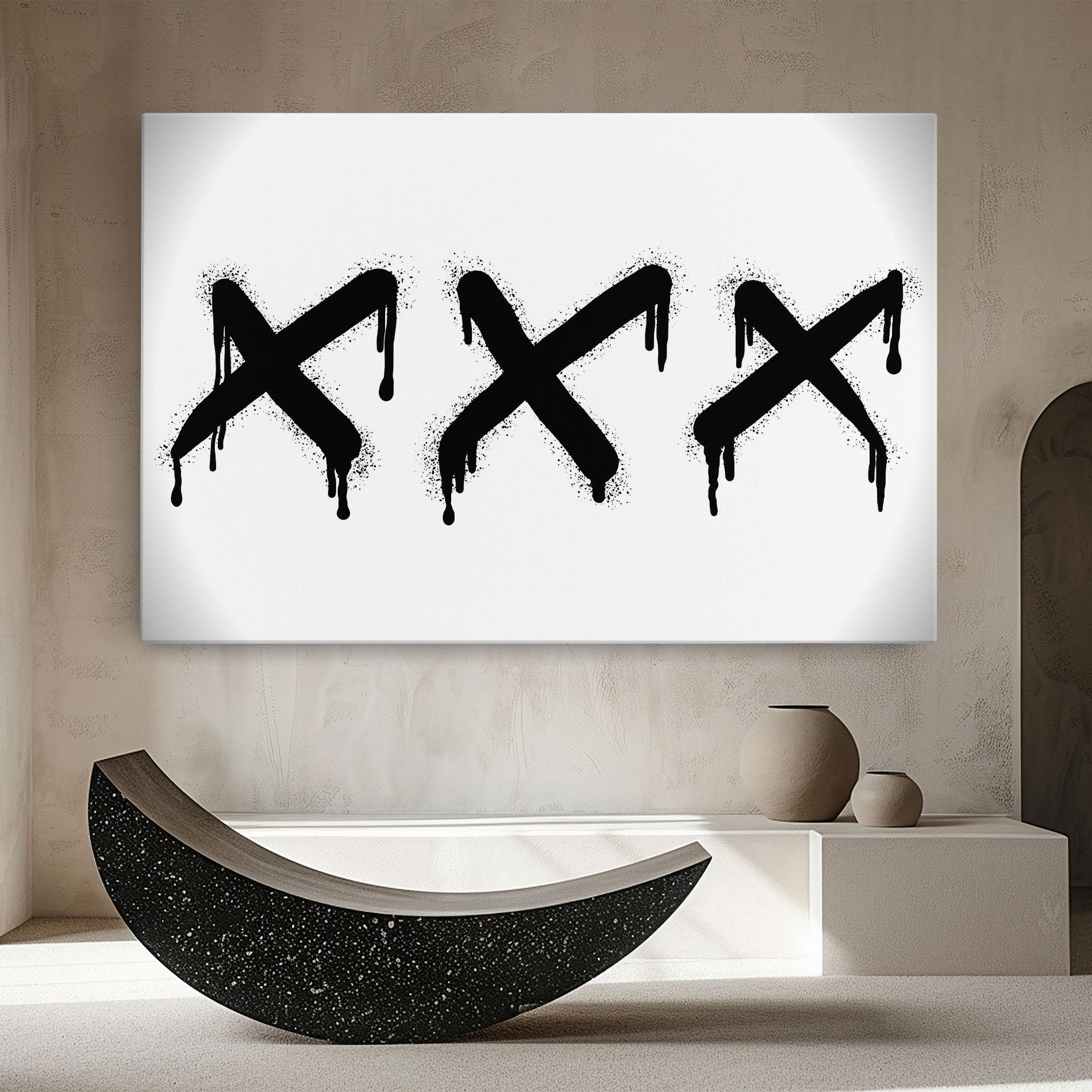 Vászonkép Grafiti X Spray mockup 8