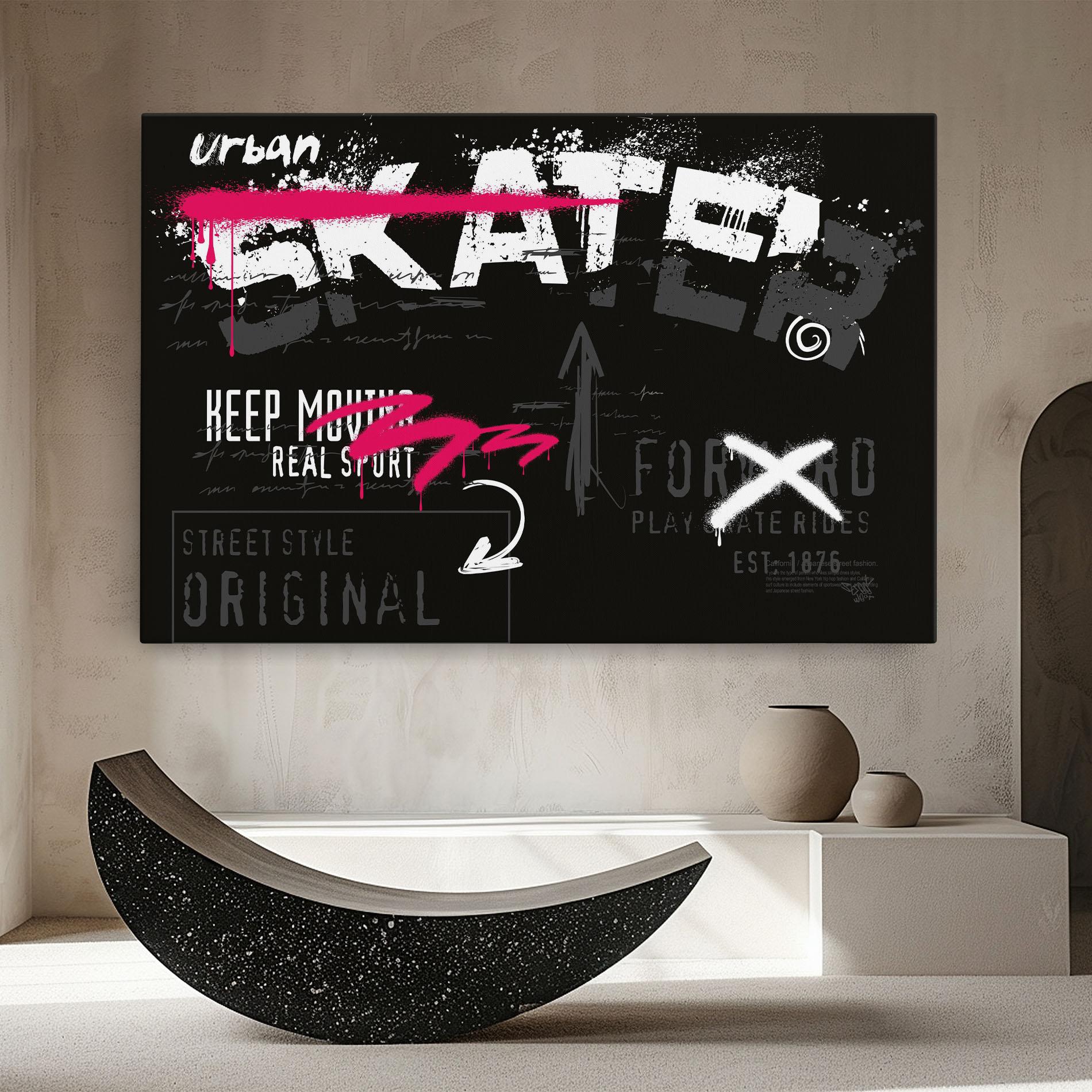 Vászonkép Skater Spray mockup 8