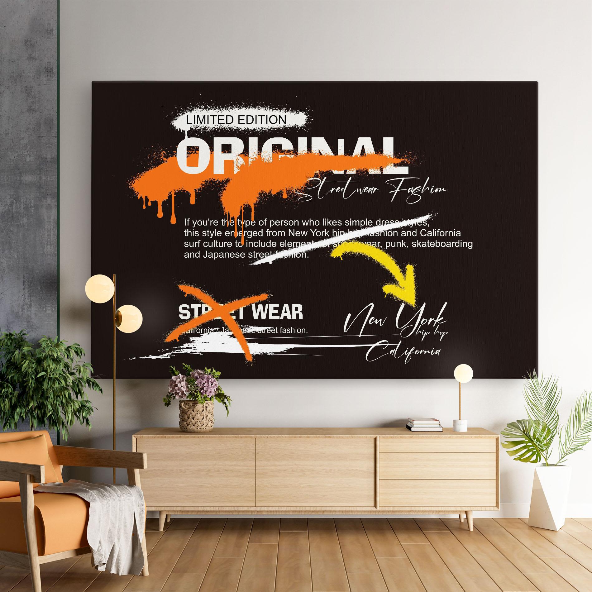 Vászonkép Original Style Graffiti mockup 9