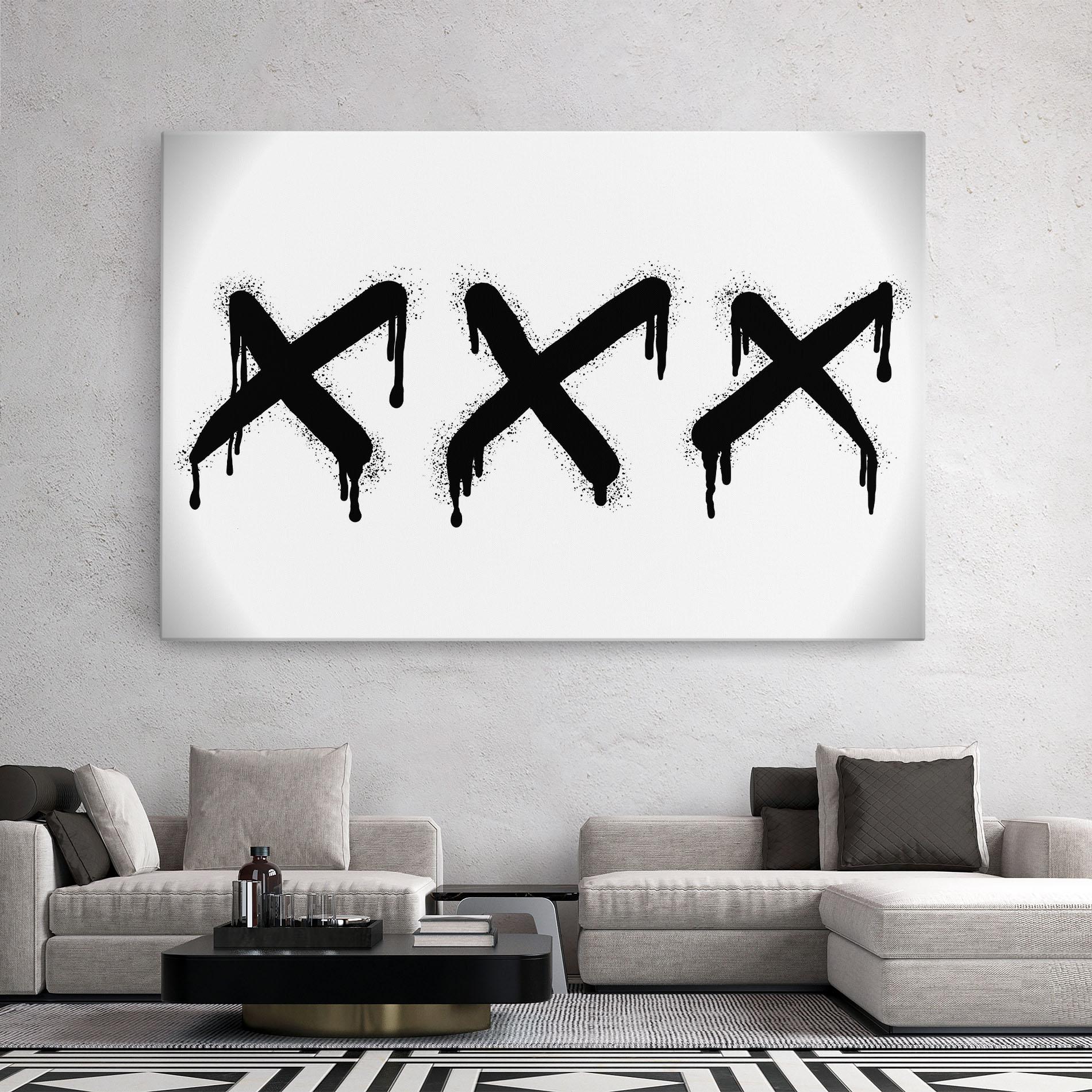 Vászonkép Grafiti X Spray mockup 2