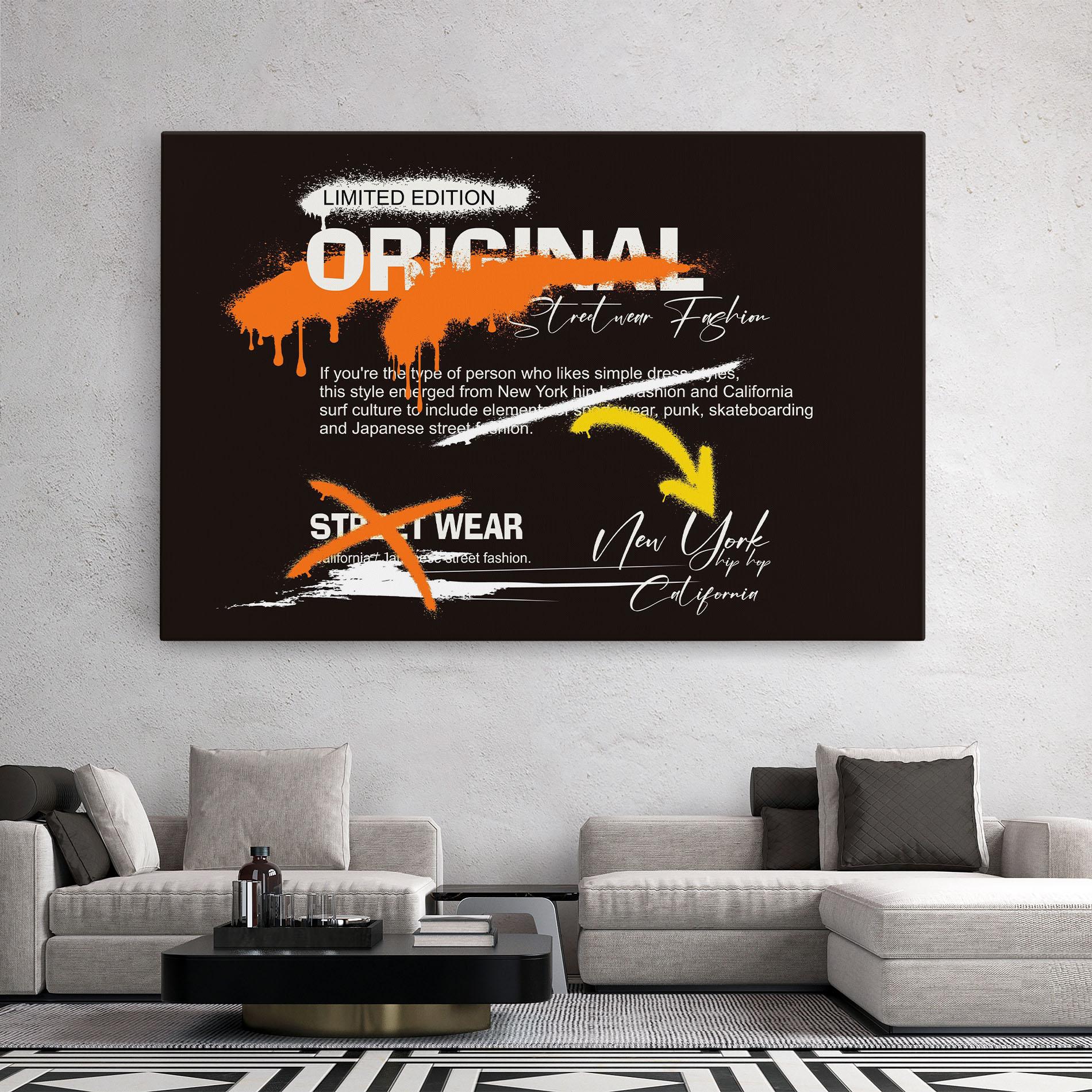Vászonkép Original Style Graffiti mockup 2