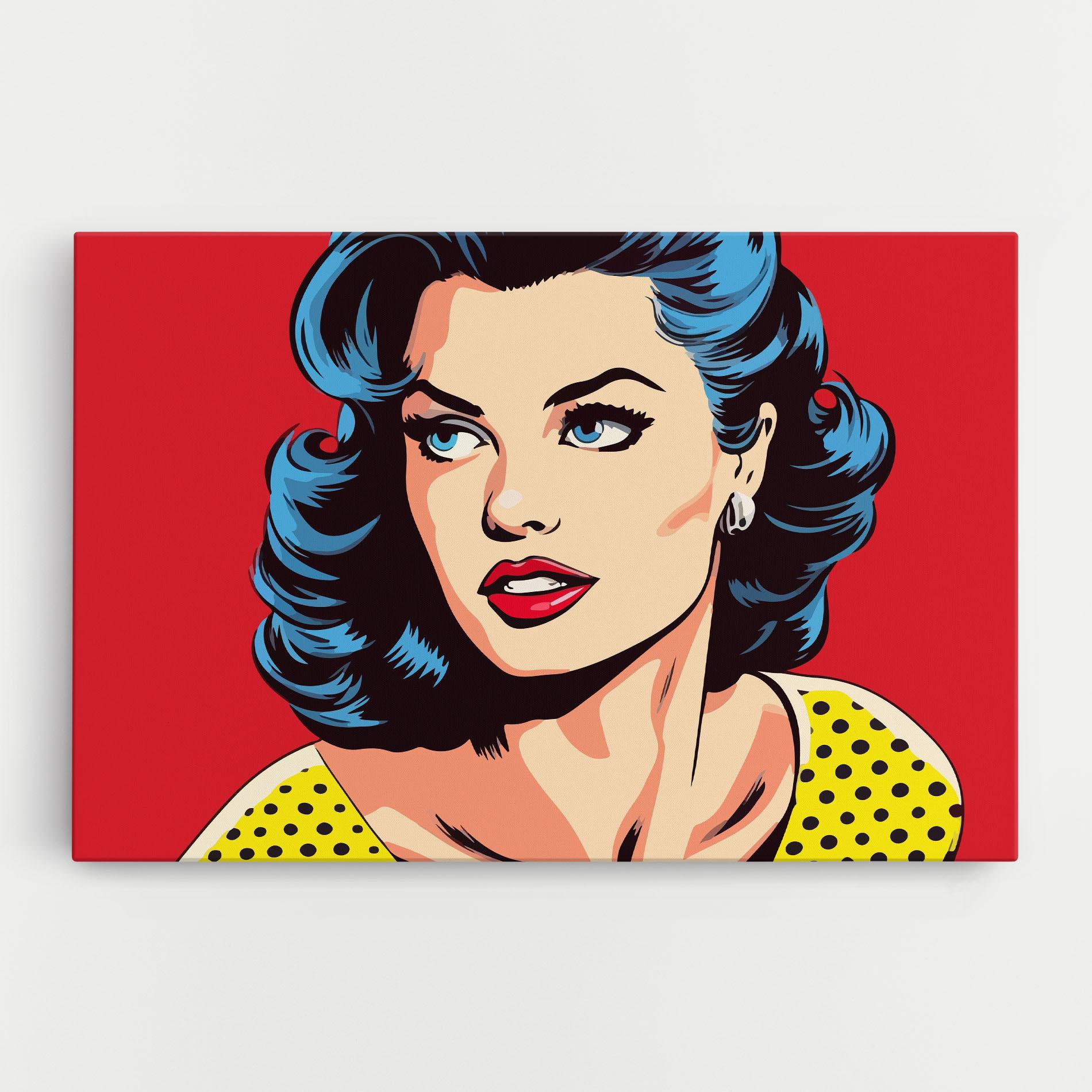 Vászonkép Blue Pop Eyes mockup 0