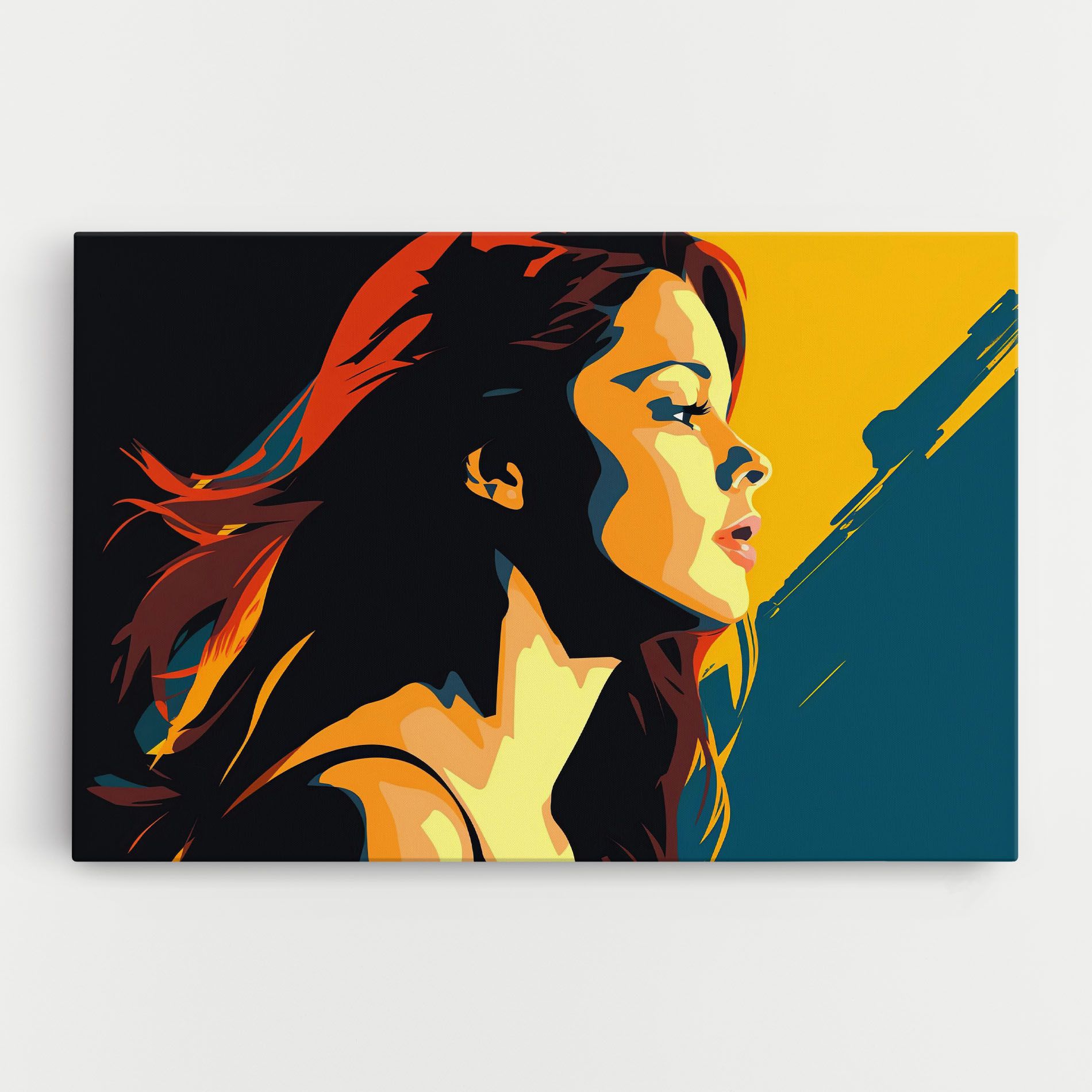 Blue Yellow Pop Art mockup 0