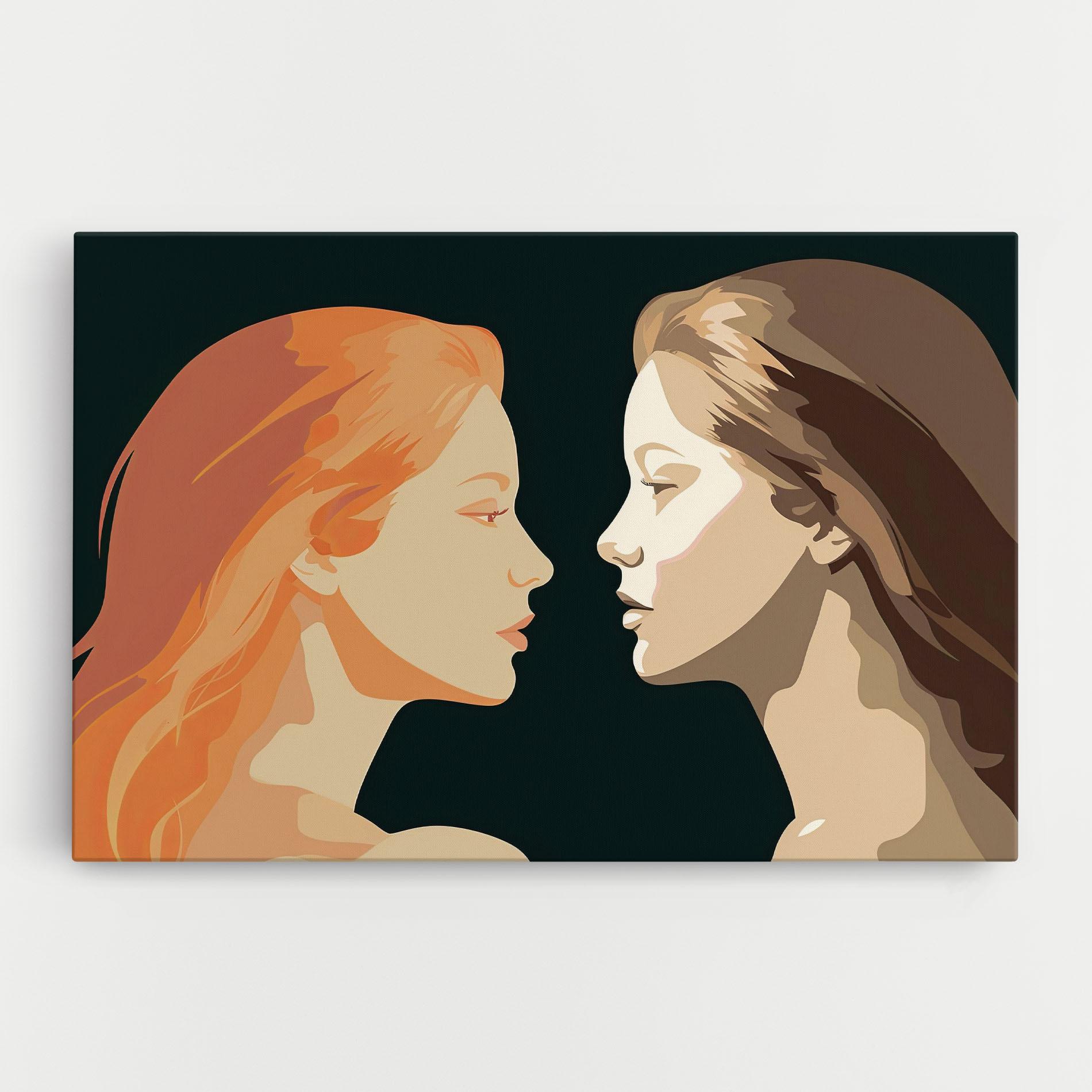 Vászonkép Orange Pop Girl mockup 0