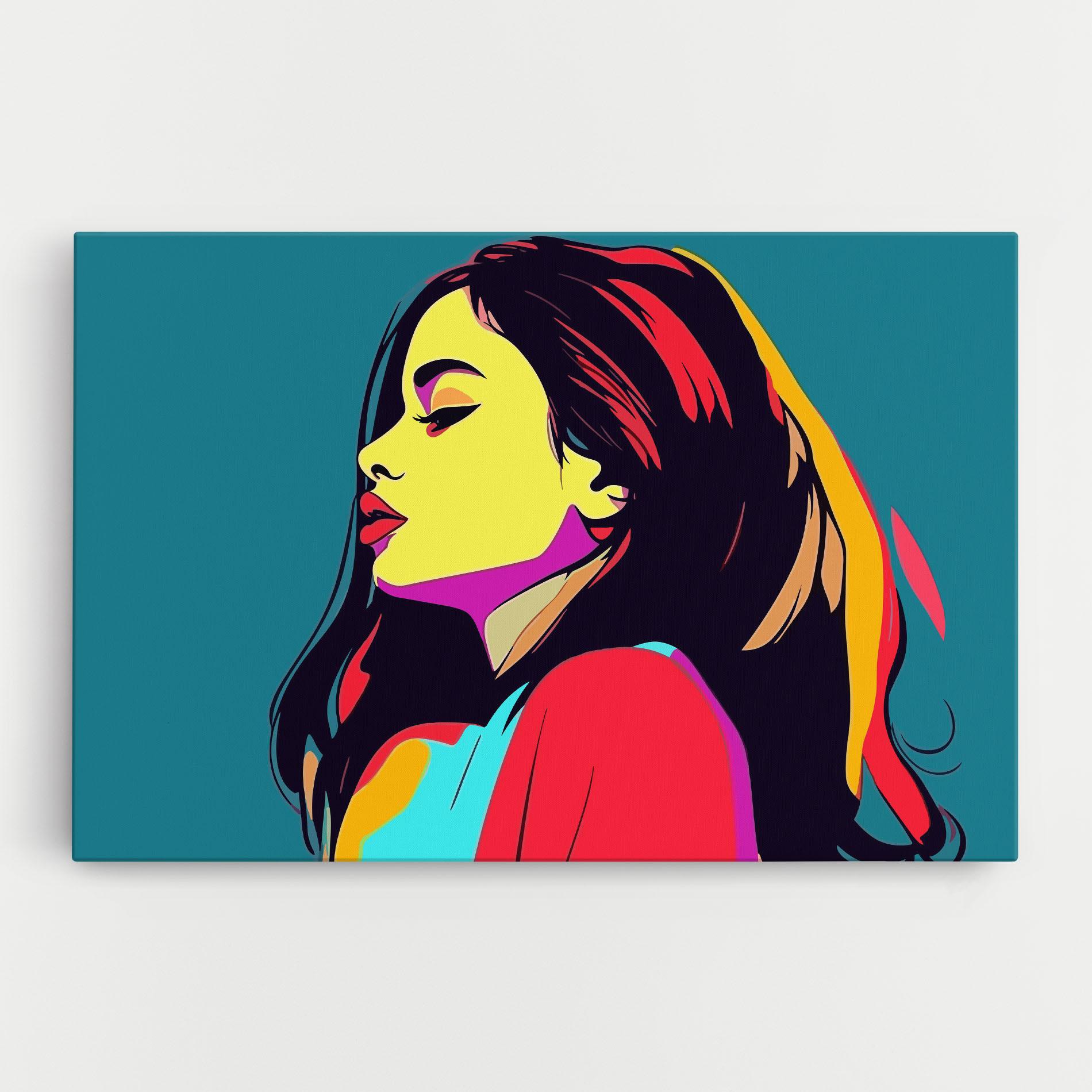 Vászonkép Pop Art Woman mockup 0