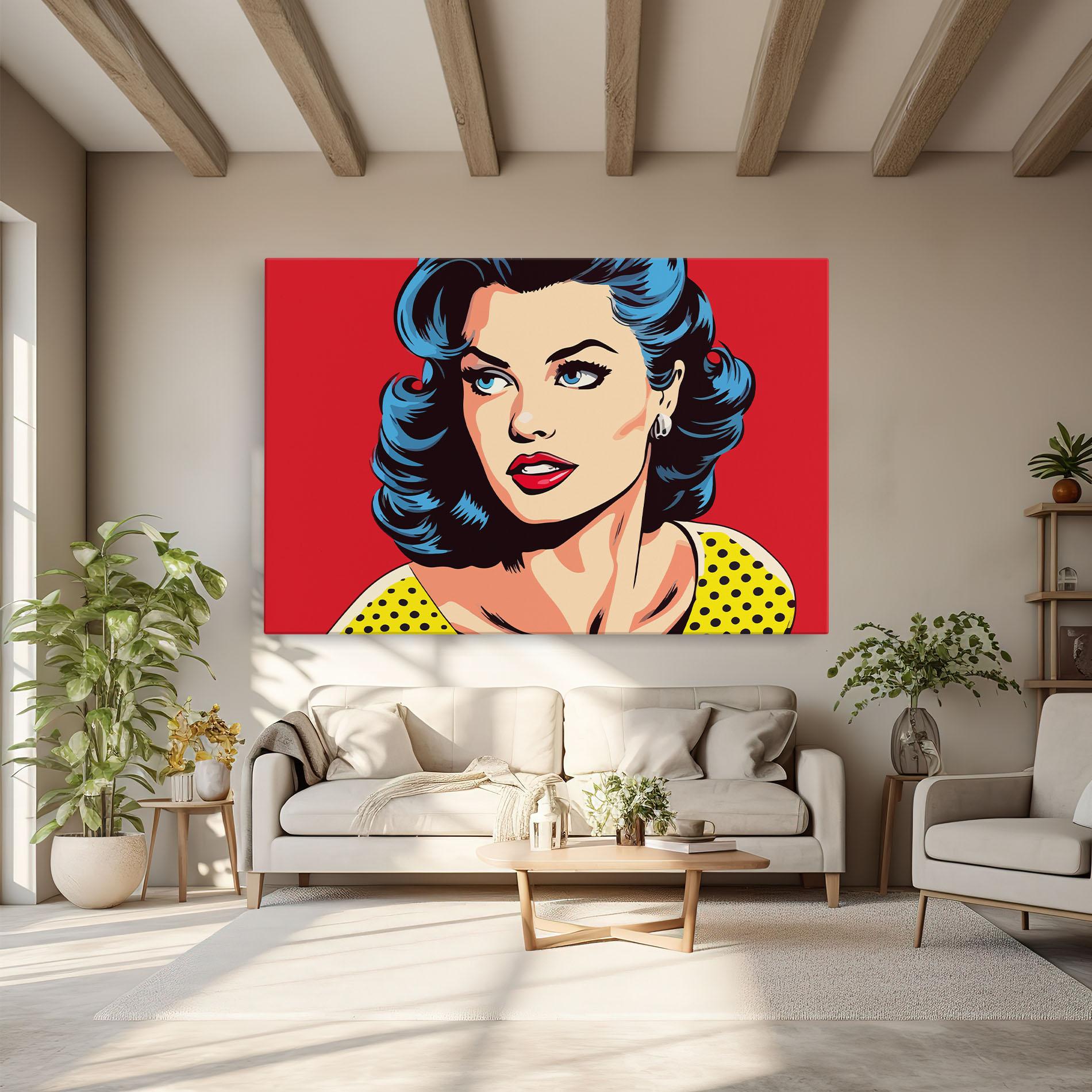 Vászonkép Blue Pop Eyes mockup 6