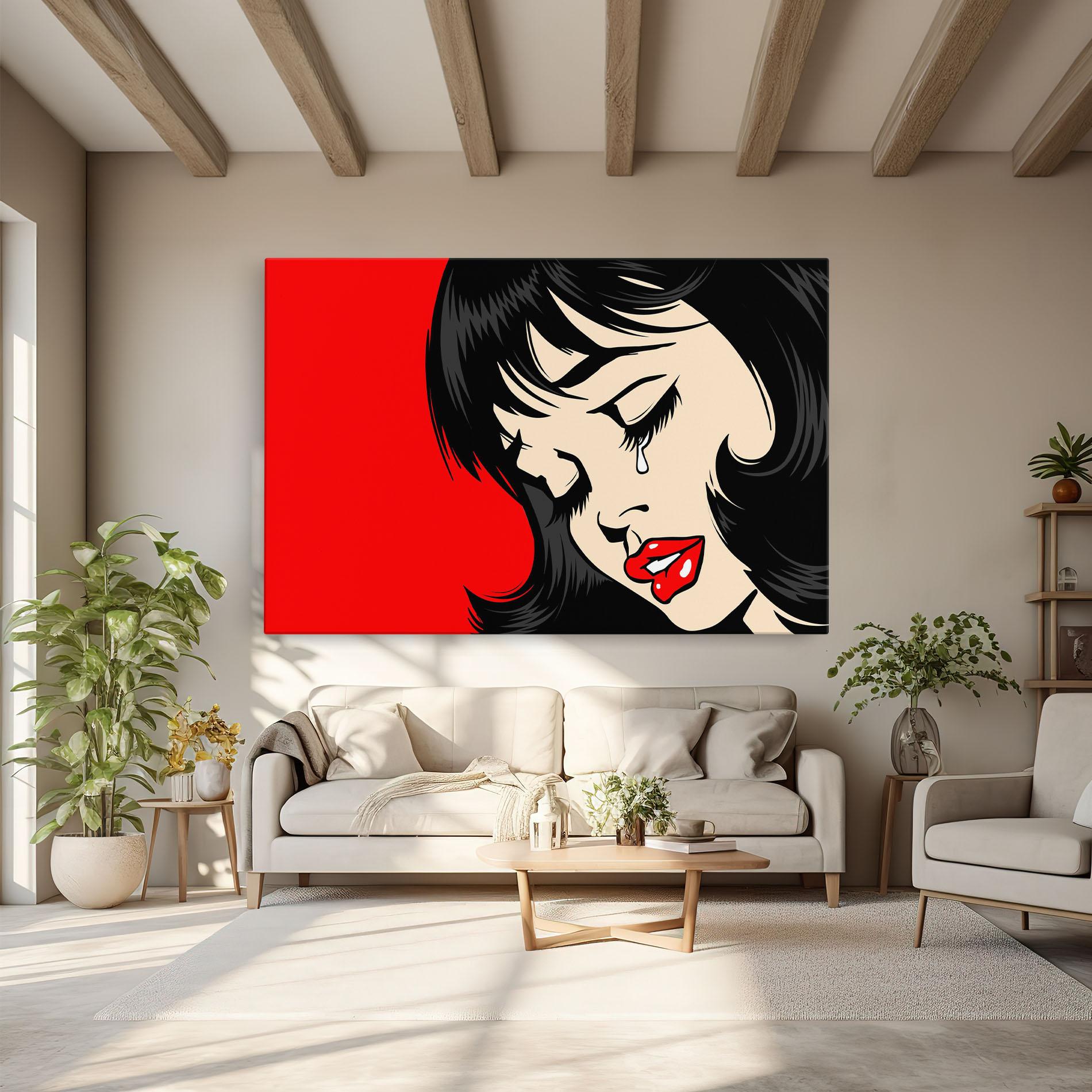 Vászonkép Pop Crying mockup 6