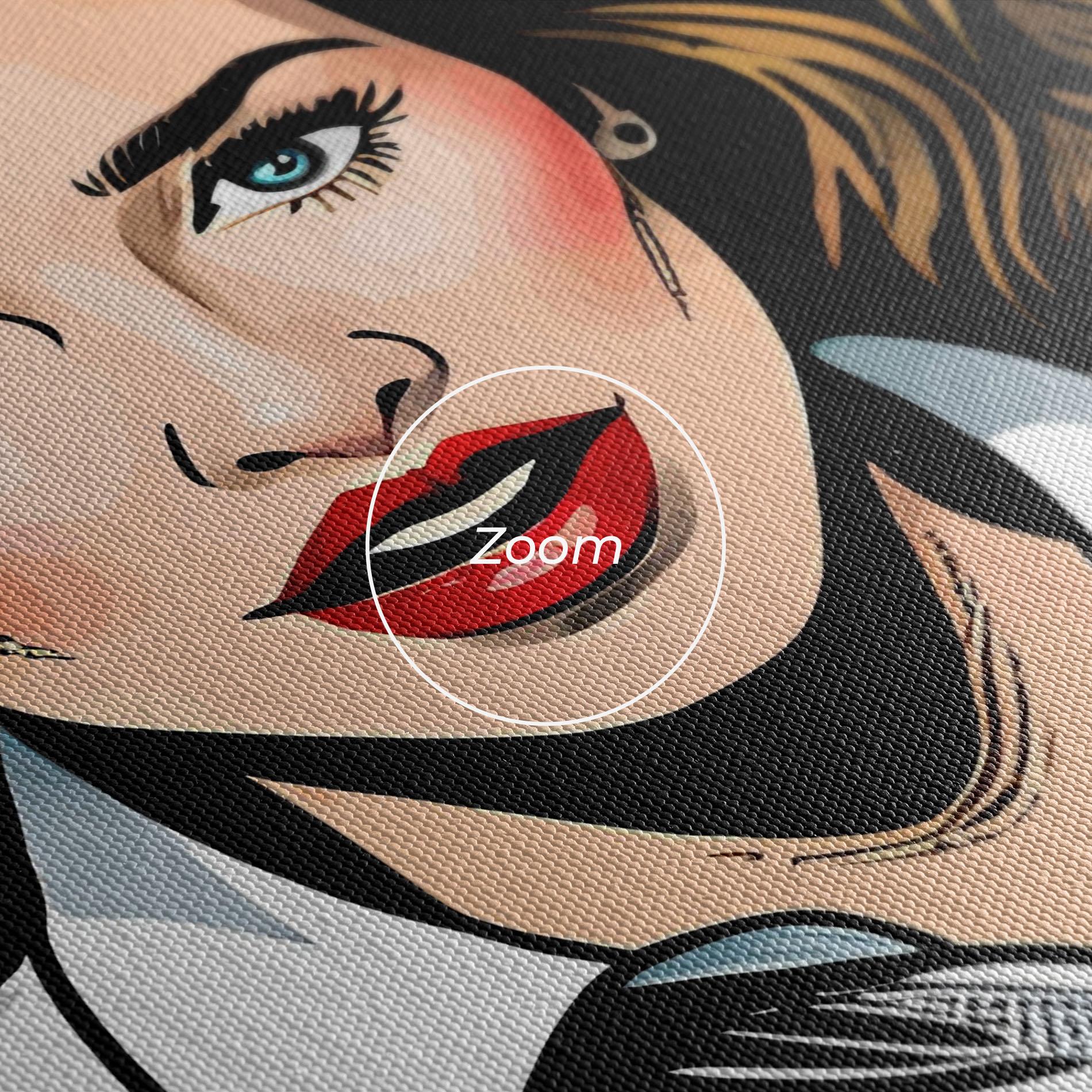 Vászonkép Blue Eye Pop Art mockup 3