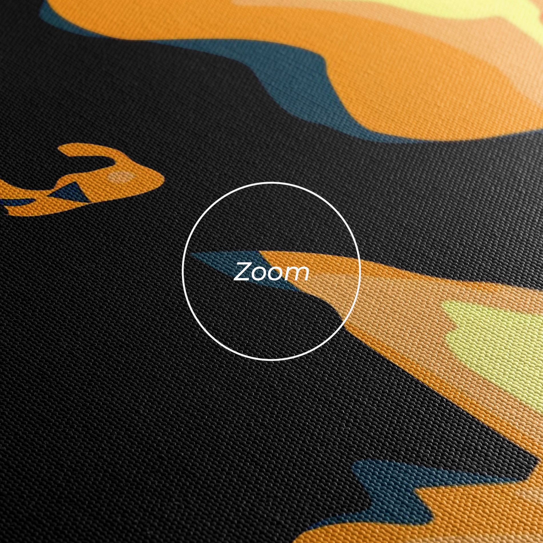 Blue Yellow Pop Art mockup 3