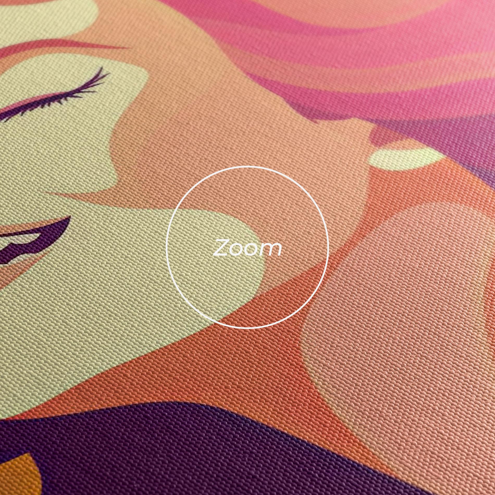 Vászonkép Pink Pop Hair mockup 3