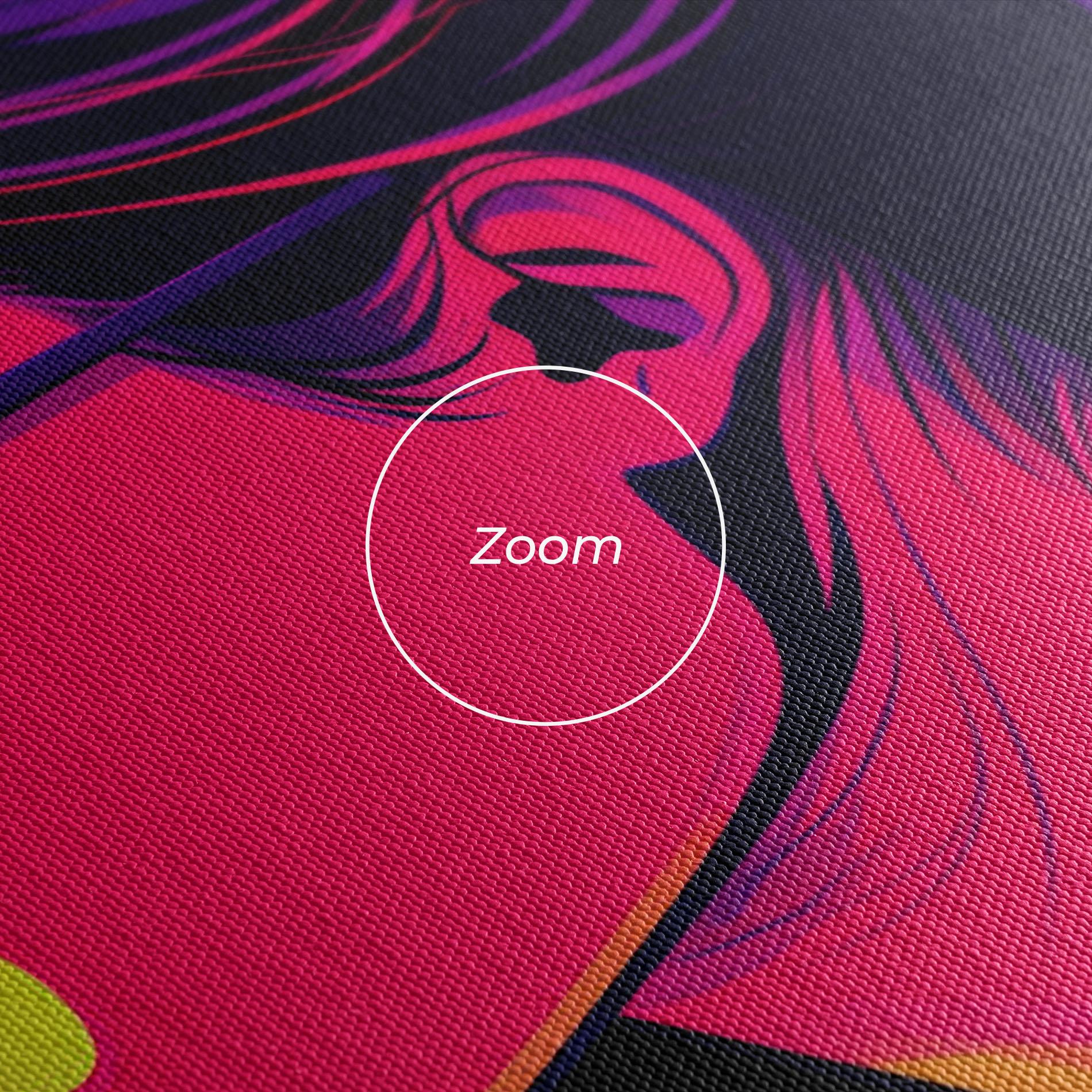 Vászonkép Purple Pop Hair mockup 3