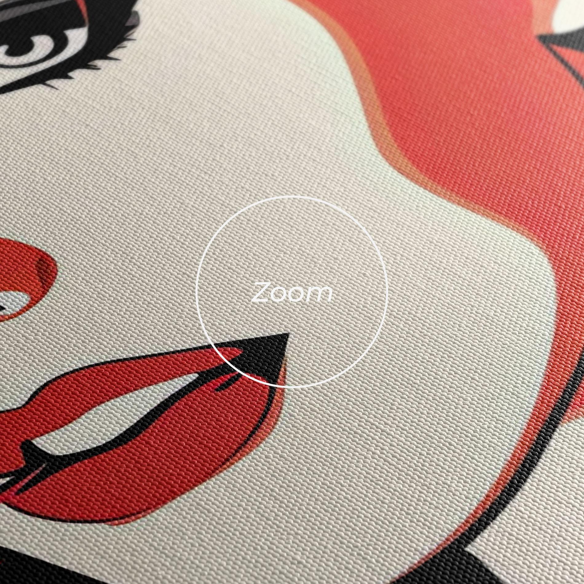 Vászonkép Red Hair Pop Art mockup 3